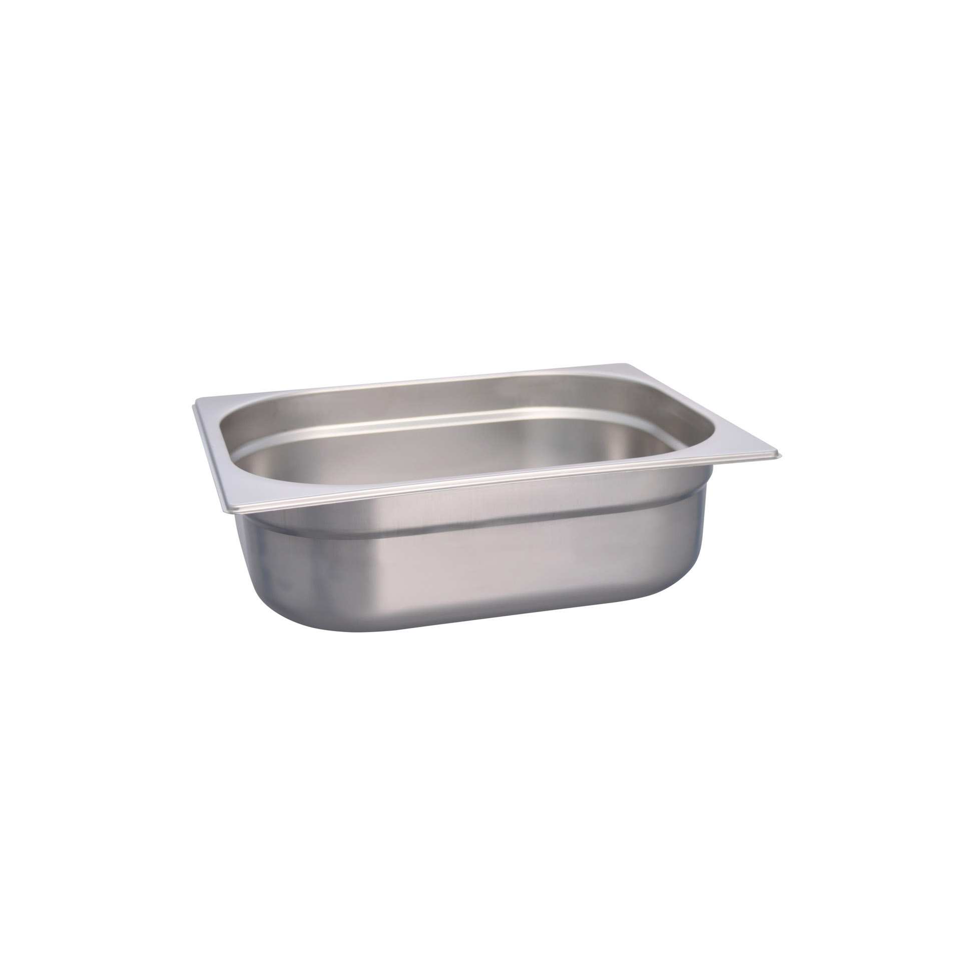 GN-Behälter - Abm. 32,5 x 26,5 x 10,0 cm - Inhalt 5,9 l - GN 1/2 (325 x 265 mm) - 100 mm - Edelstahl - 530223-C