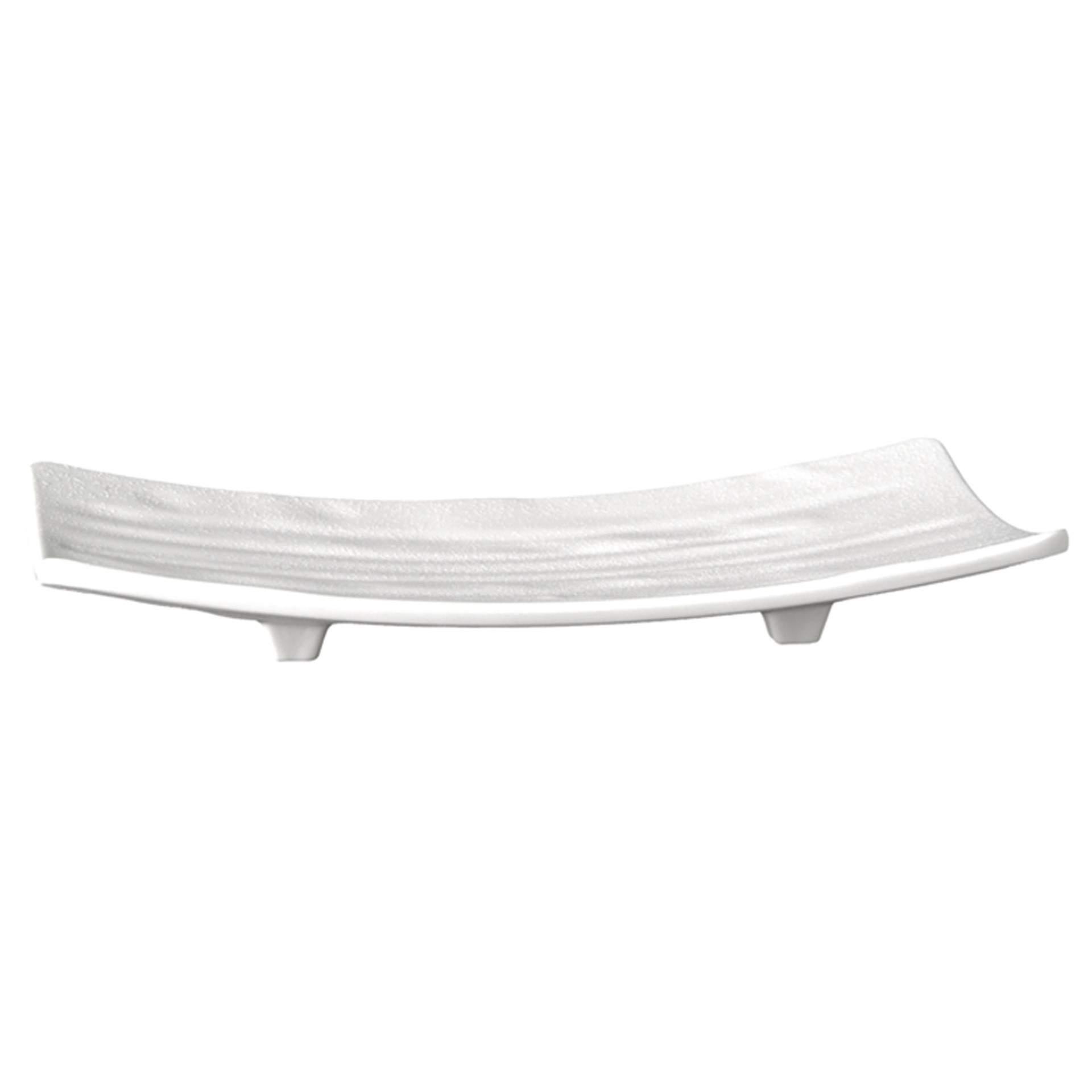Tablett / Sushiboard - japanische Steinoptik - Serie Zen - schwarz - Abm. 22 x 12 x 3 cm - Melamin - 83740-B