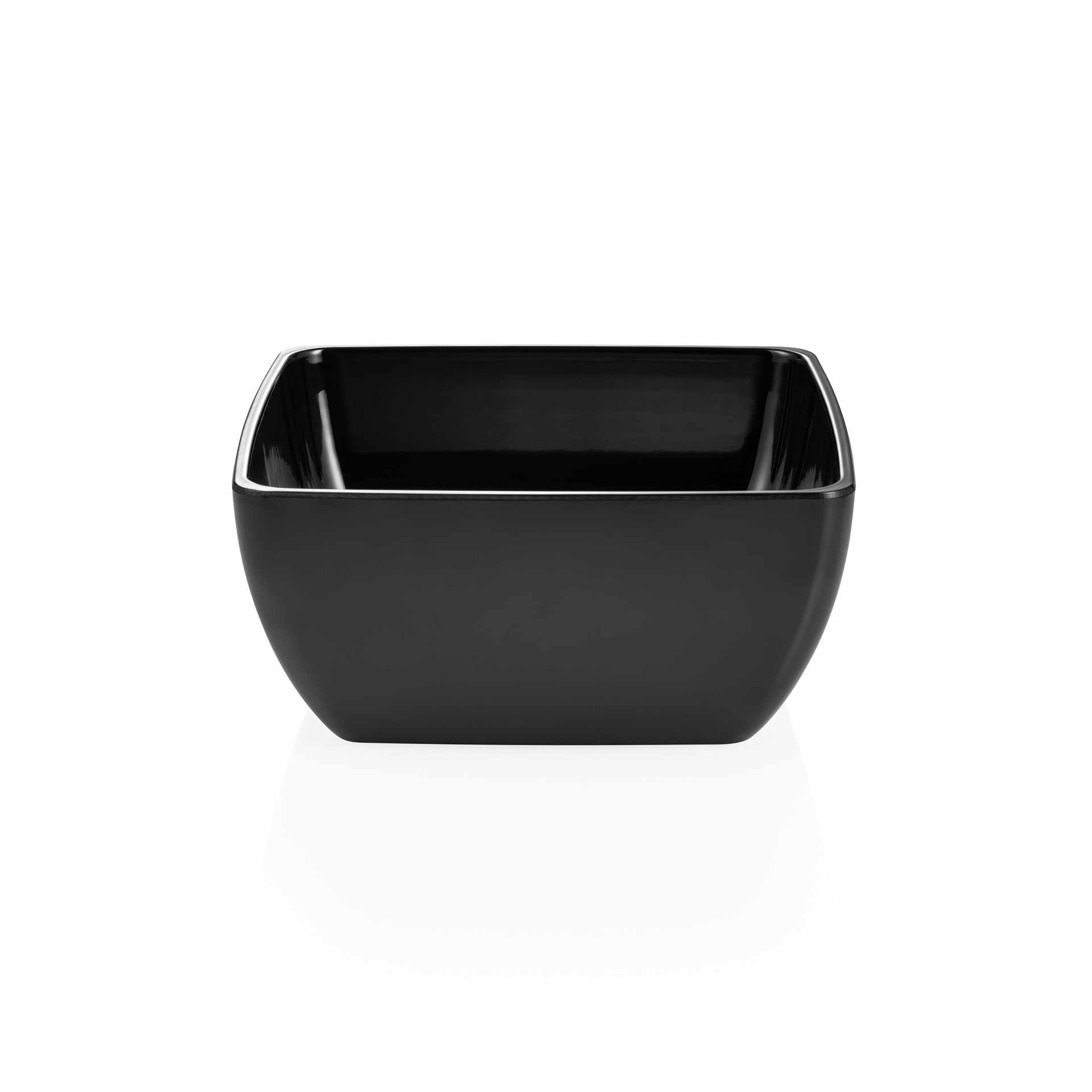 Schale - Serie Day & Night - schwarz - Abm. 19 x 19 x 8,5 cm - Inhalt 2,0 l - Melamin
