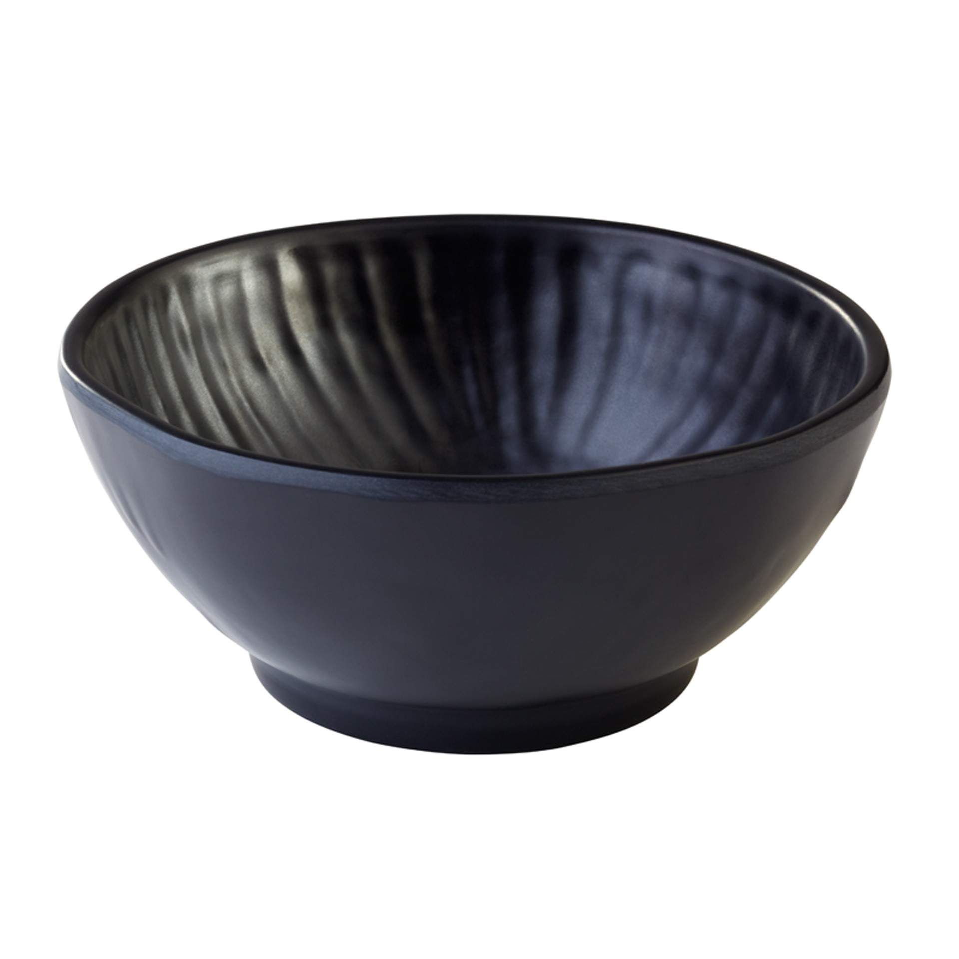Schale - Steinoptik - Serie Aiko - schwarz - rund - Abm. 7,0 cm - Ø 16 cm - Inhalt 0,60 l - Melamin - 84335-B