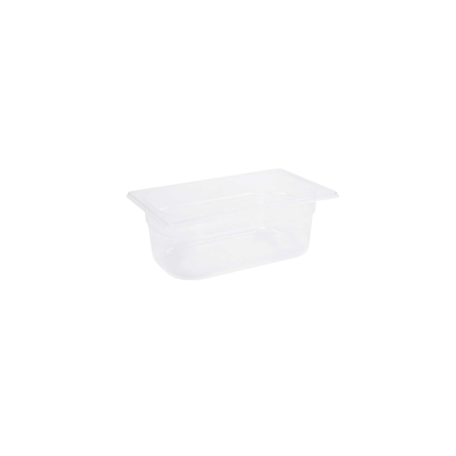 GN-Behälter - Abm. 26,5 x 16,2 x 10,0 cm - Inhalt 2,6 l - GN 1/4 (265 x 162 mm) - 100 mm - Polypropylen - 530031-C