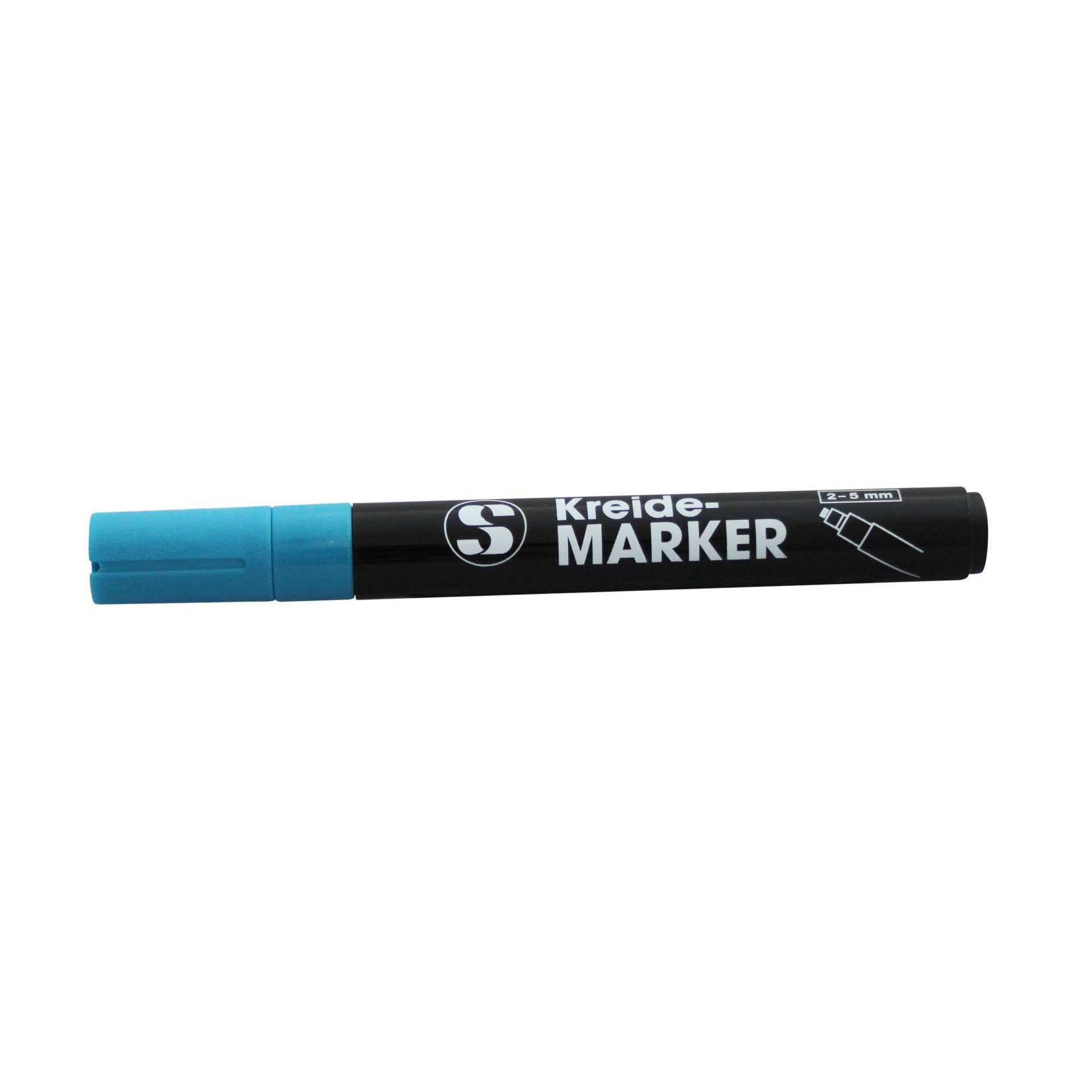 Kreidestift - Schreibdicke: 2-5 mm - blau - Abm. 14,0 x 1,5 x 1,5 cm - 198901-C