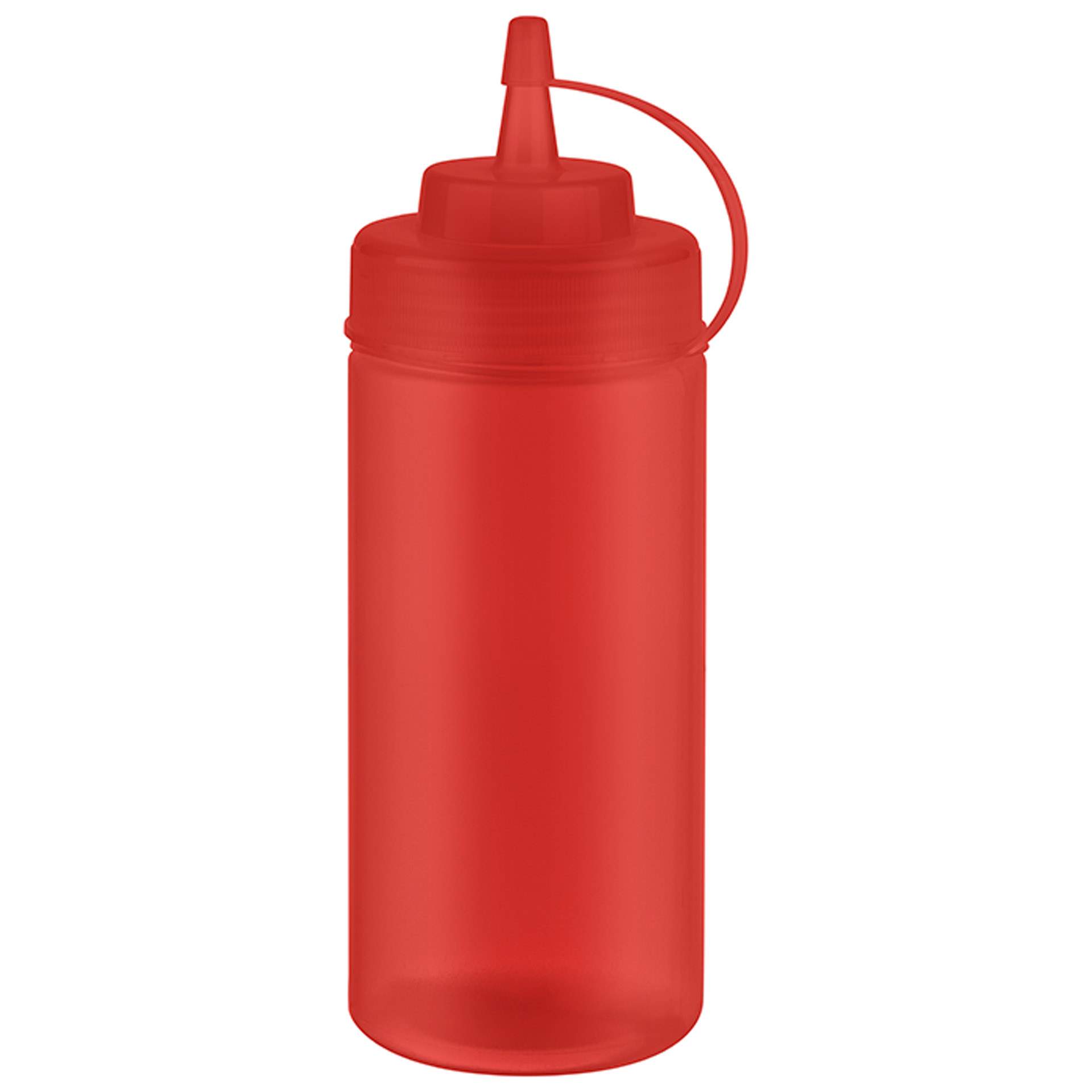 Quetschflasche - 6er Set - rot - Höhe 20 cm - Ø 7,0 cm - Inhalt 0,49 l - Polyethylen - 93255-B