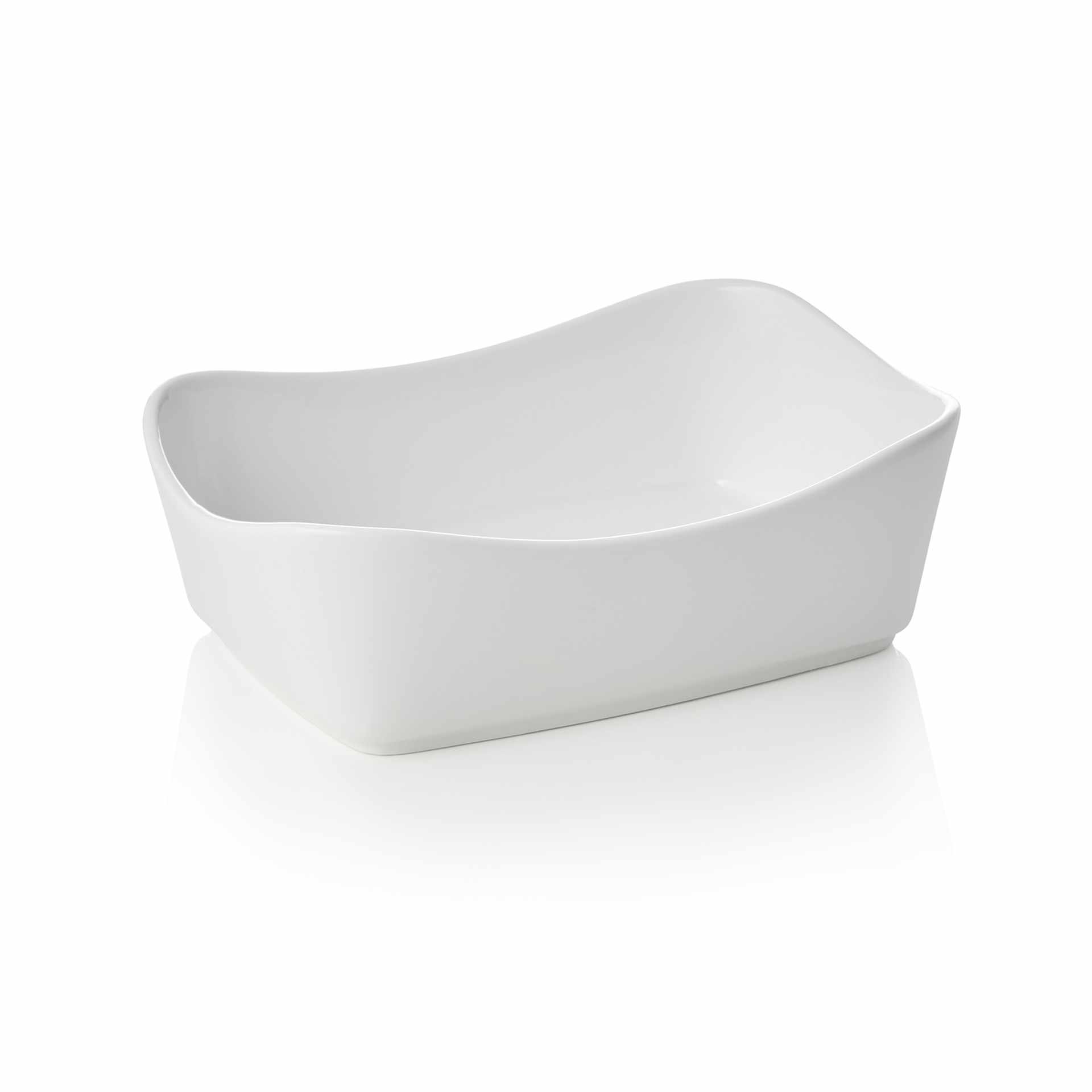Schale - Abm. 20 x 14 x 6,5 cm - Inhalt 0,6 l - Porzellan