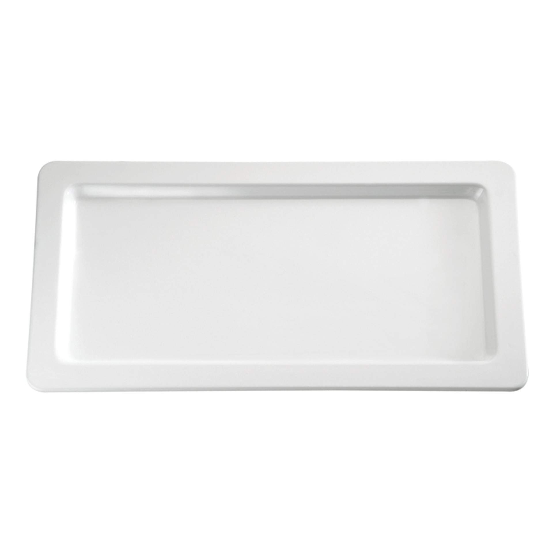 GN-Tablett - klare Linien - Serie Apart - weiß - Abm. 2,5 cm - GN 1/2 (325 x 265 mm) - Melamin - 83830-B