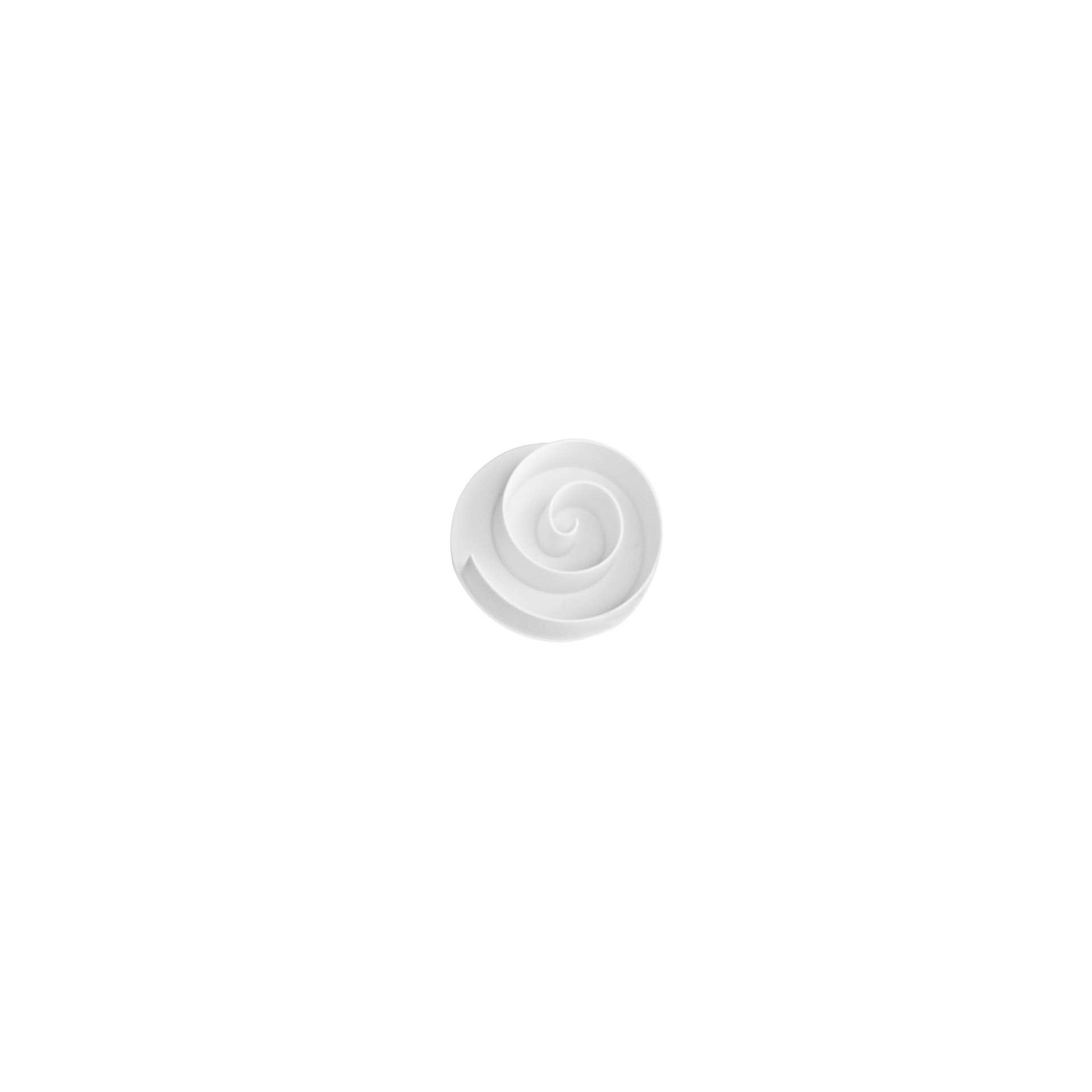 Brot- und Teigdrücker - Spirale - weiß - Abm. 9,5 x 8,0 x 6,0 cm - Polypropylen - 166083-C