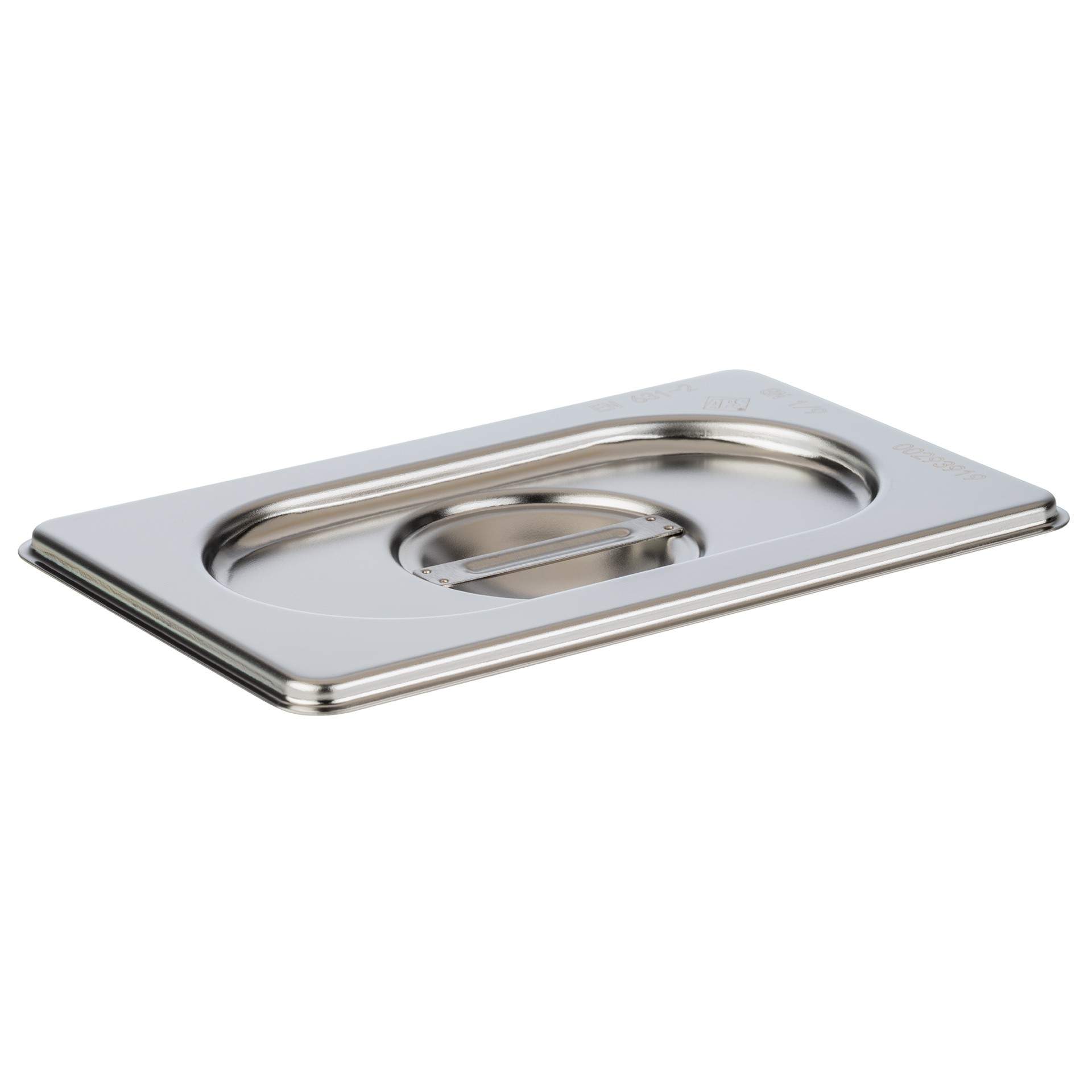 GN-Deckel - mit Löffelaussparung - GN 1/9 (176 x 108 mm) - Edelstahl - 81591-B