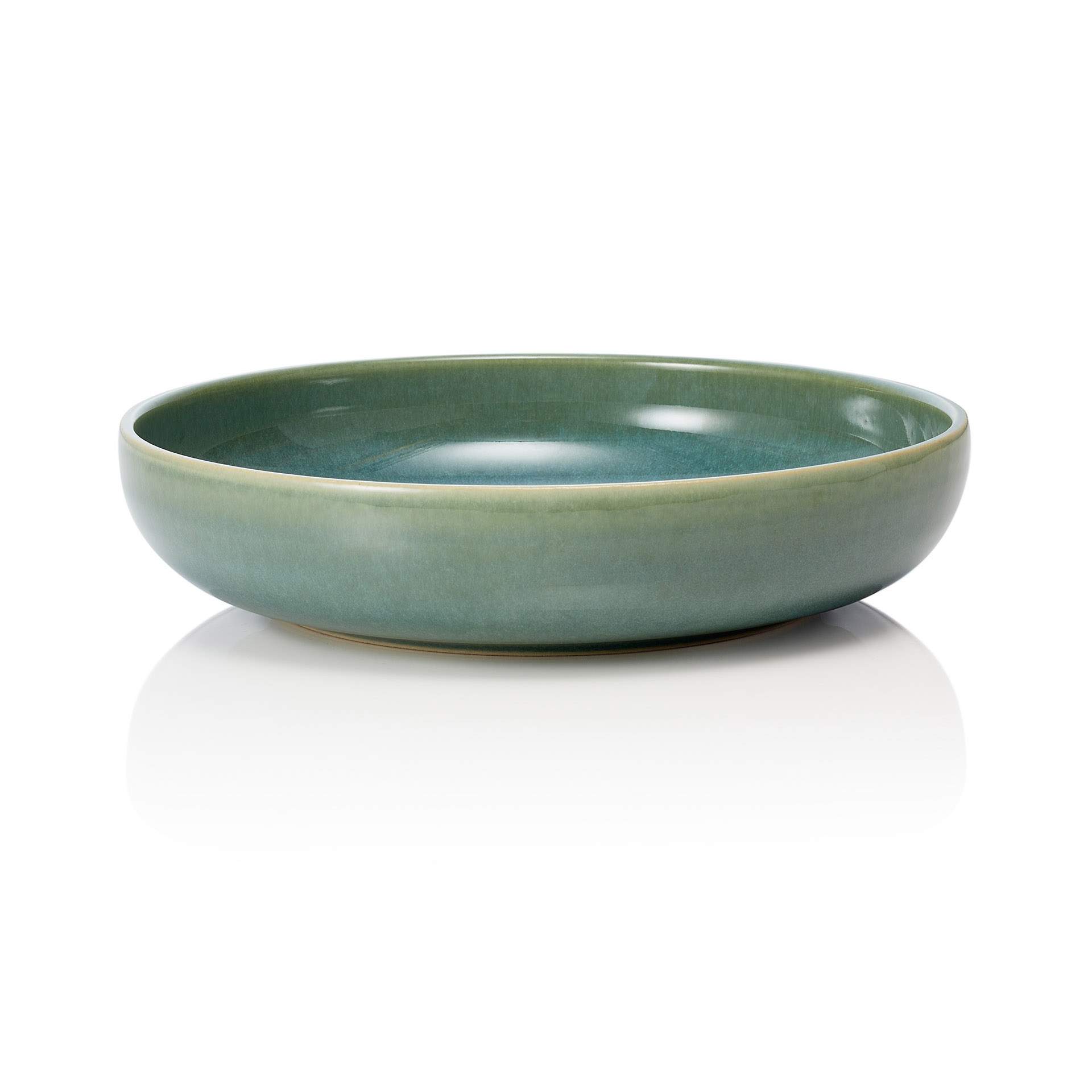 Schale - Set á 6 Stück - Serie One - myrtle green - rund - Abm. 5 cm - Ø 22,0 cm - Steinzeug - 452303022-A