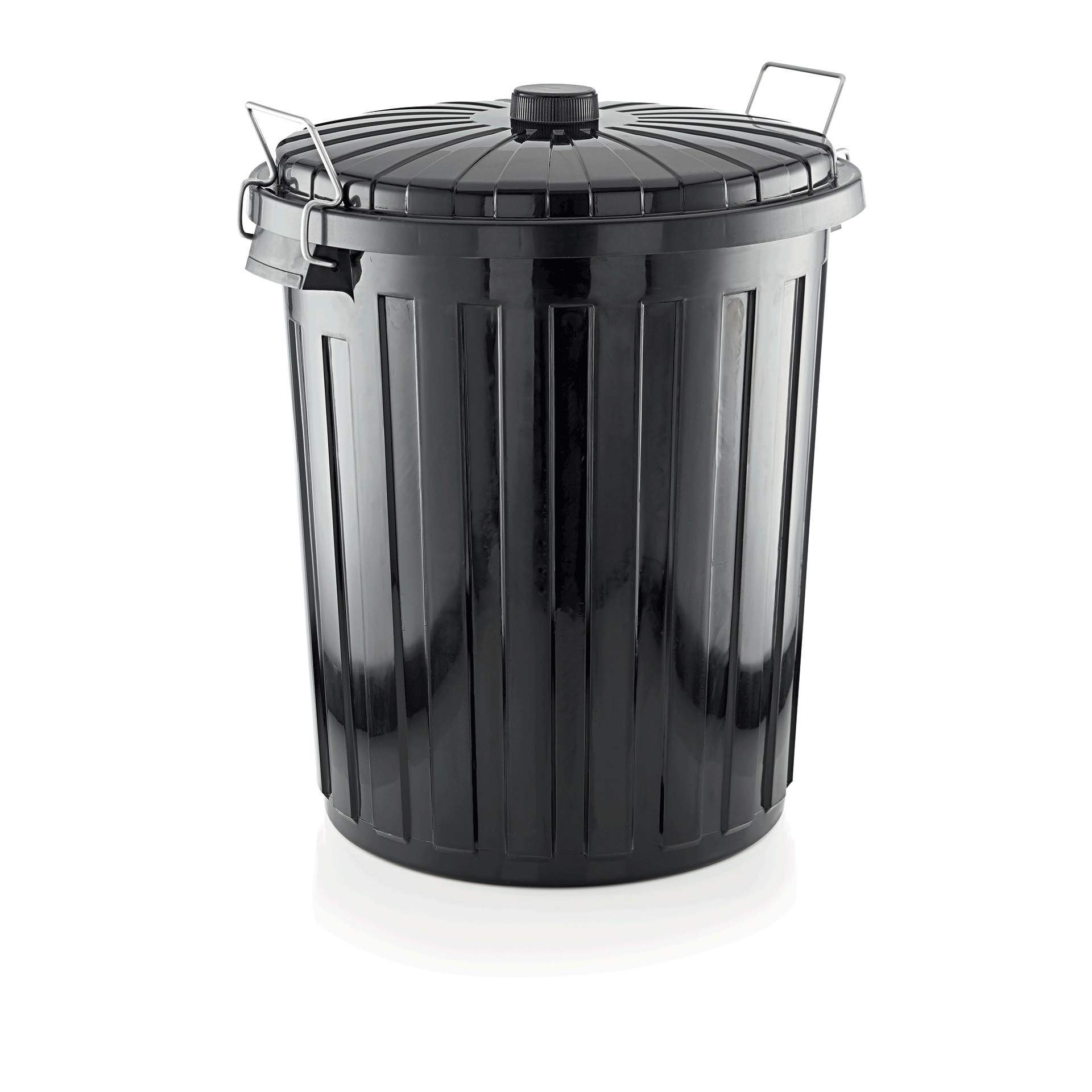 Abfallbehälter - inkl. Deckel  - Abm. 55 cm - Ø 46 cm - Inhalt 55 l - Polypropylen - 9229550-A