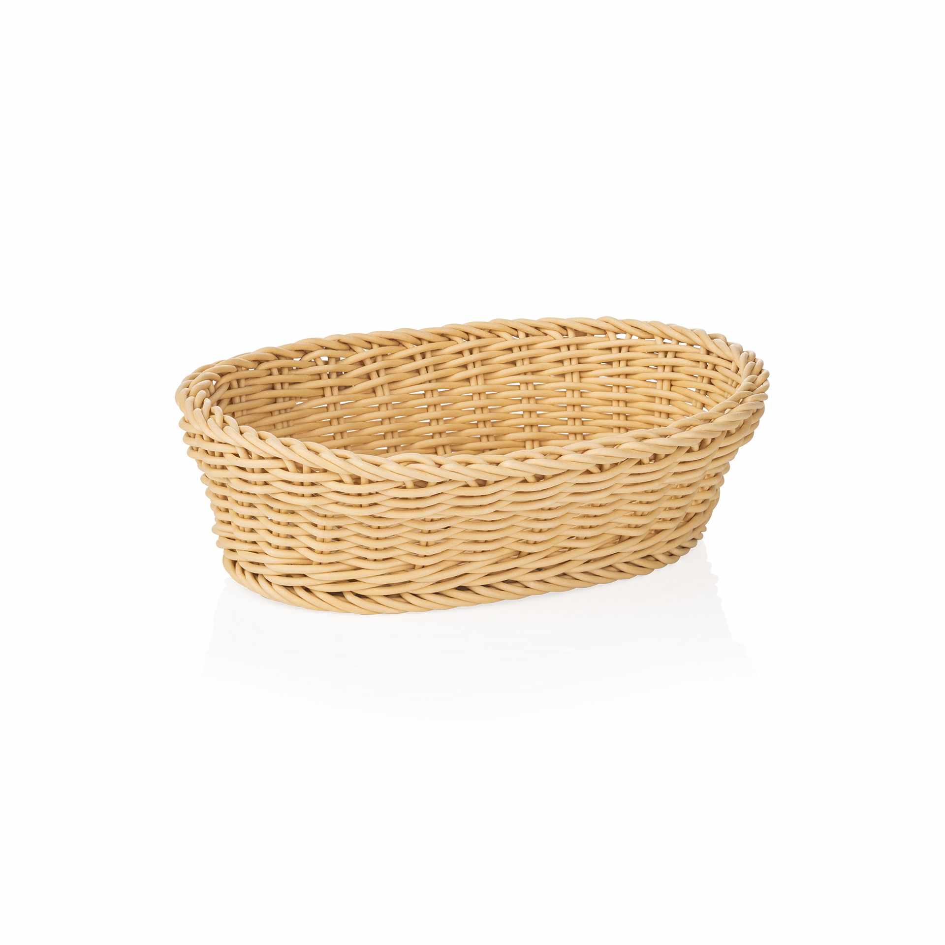 Korb - hellbeige - Abm. 25 x 19 x 6,5 cm - Polypropylen - 5073325-A