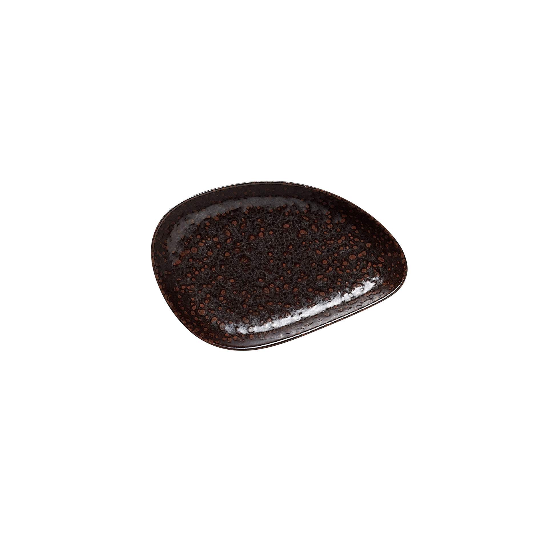 Schale - Set á 6 Stück - Serie Organic+ - metallic brown - Abm. 14,7 x 9,3 x 2 cm - Steinzeug - 462007015-A