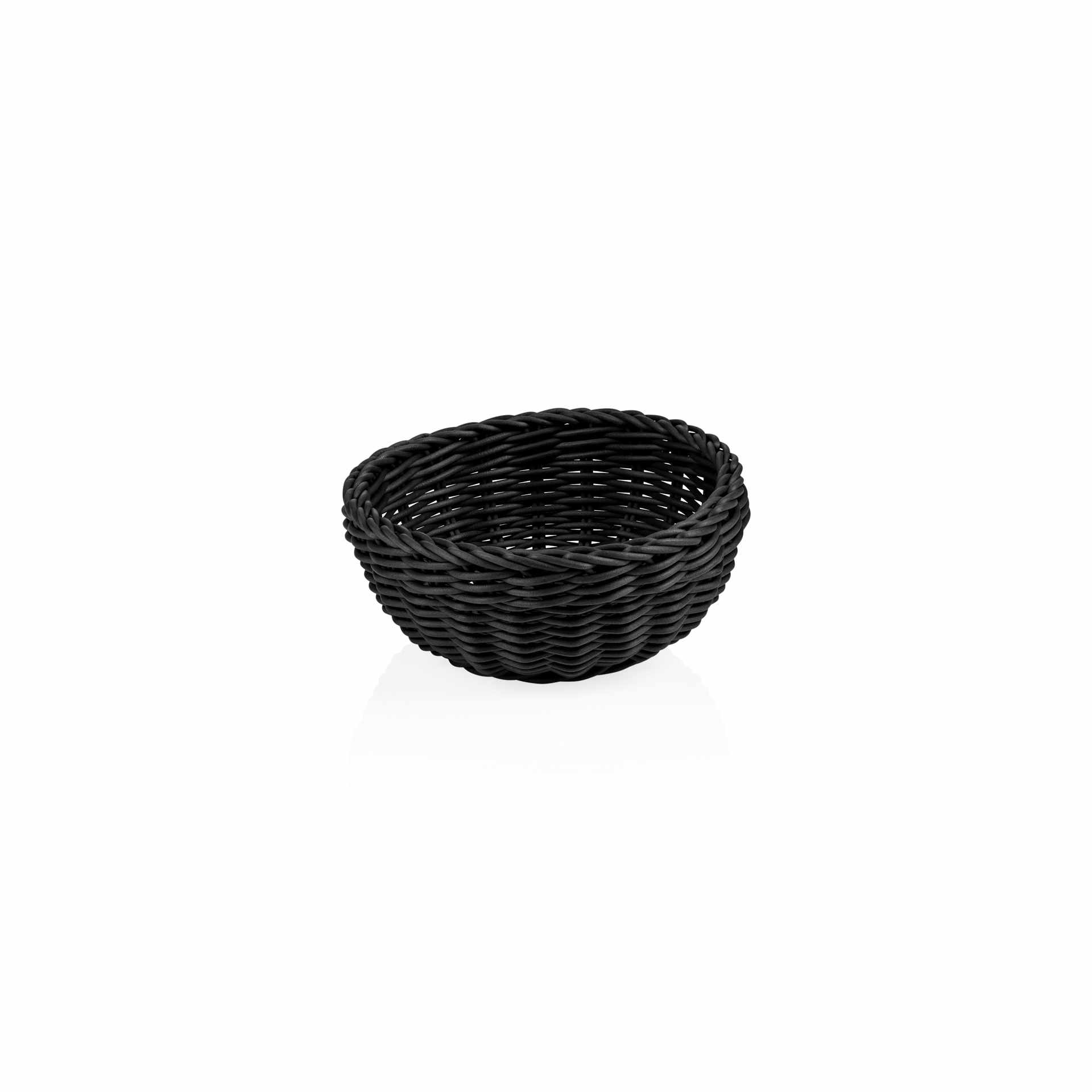 Korb - schwarz - Höhe 8,0 cm - Ø 20 cm - Polypropylen - 5074020-A