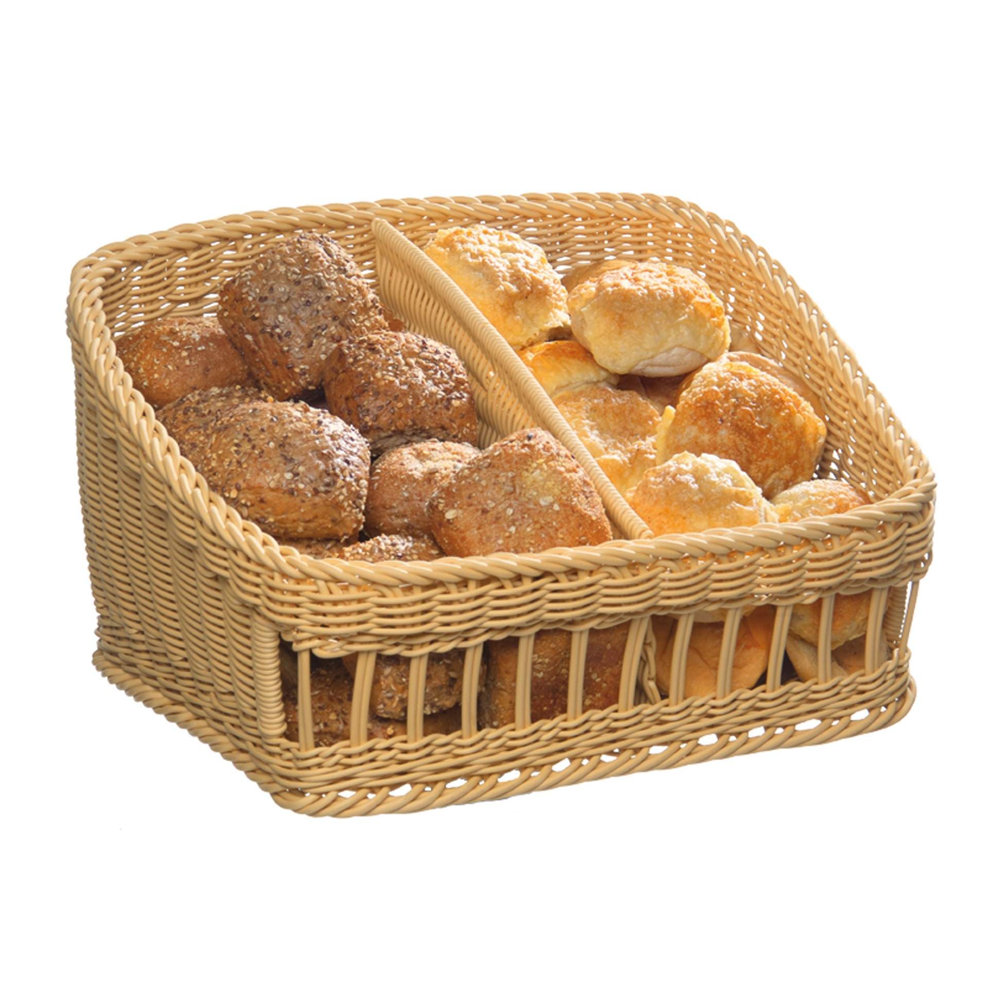 Systemkorb - gestäbt - Serie Profi Line - hellbeige - eckig - Abm. 45 x 40 cm - Polypropylen - 50305-B