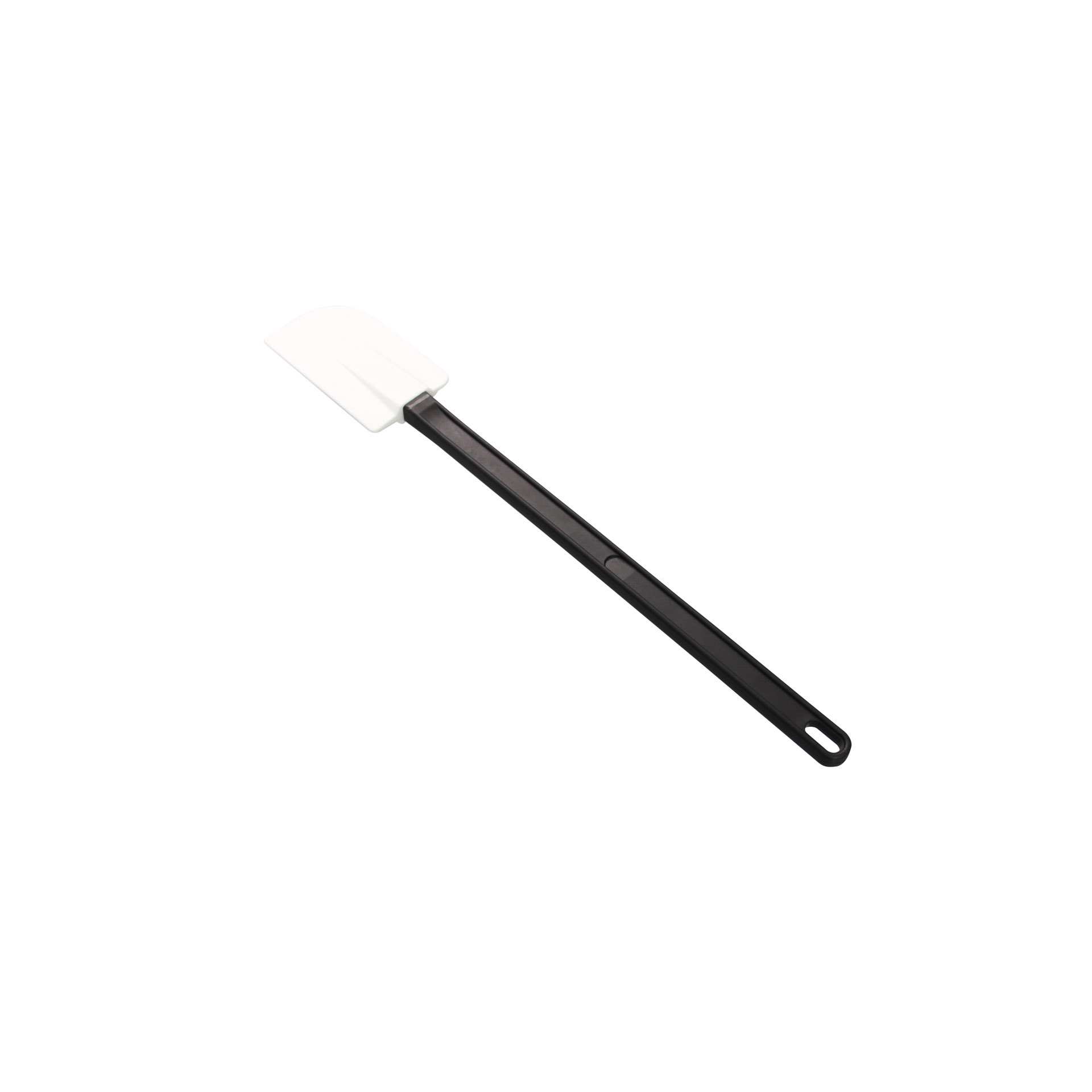 Stielschaber - mit Aufhängeöse - weiß / schwarz - Abm. 45,5 x 7,0 x 1,0 cm - Silikon Kunststoff - 200752-C