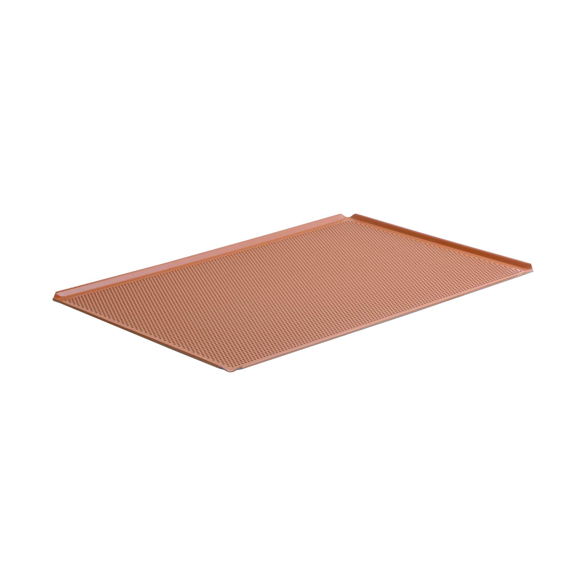 Lochblech - rot - Abm. 65,0 x 53,0 x 1,0 cm - GN 2/1 (650 x 530 mm) - 10 mm - Aluminium - 381054-C