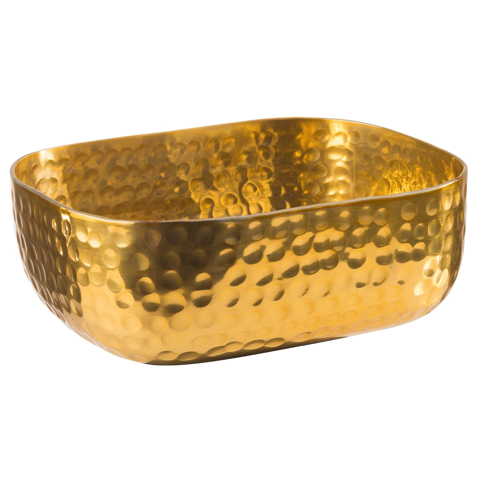 Schale - goldoptik - oval - Abm. 15,5 x 12,0 x 5,5 cm - Inhalt 0,70 l - Aluminium - 40690-B