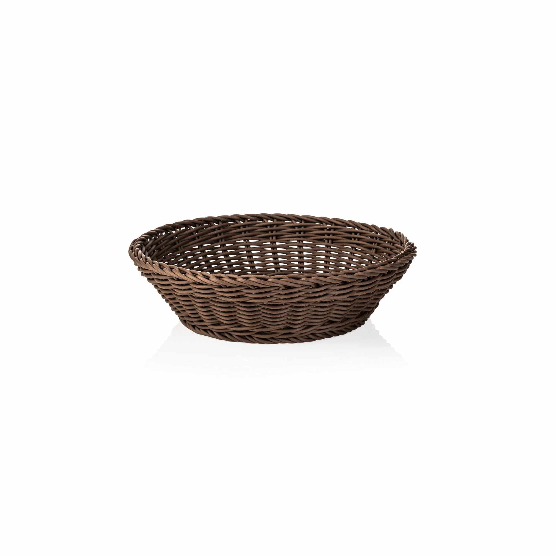 Korb - braun - Höhe 7,0 cm - Ø 29 cm - Polypropylen - 5074129-A