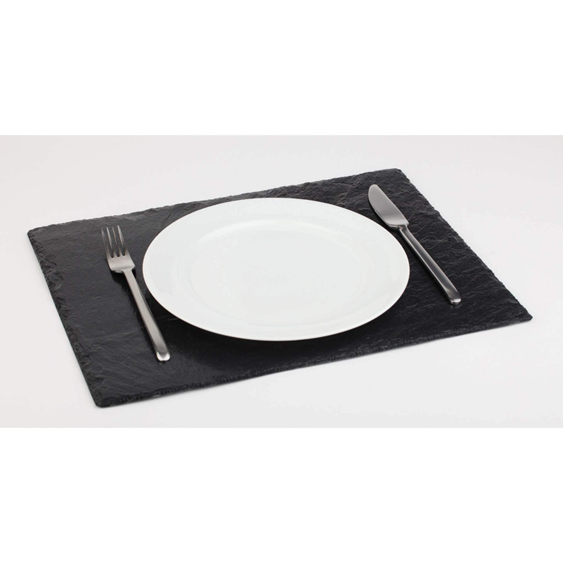 Naturschieferplatte - hervorragende Kältespeicherung - schwarz - rechteckig - Abm. 45 x 30 cm - Naturschiefer - 996-B