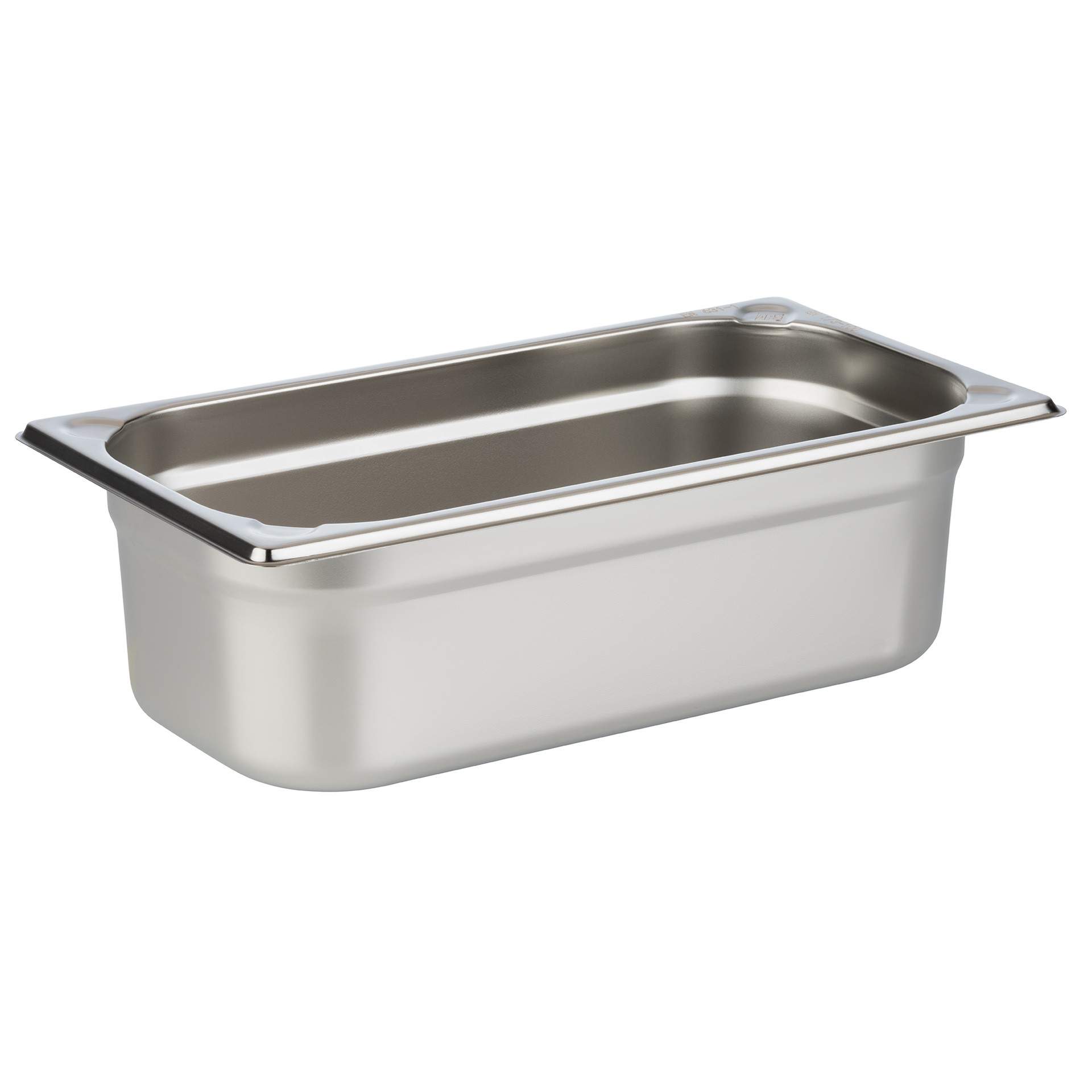 GN-Behälter - Inhalt 4,0 l - GN 1/3 (325 x 176 mm) - 100 mm - Edelstahl - 81304-B