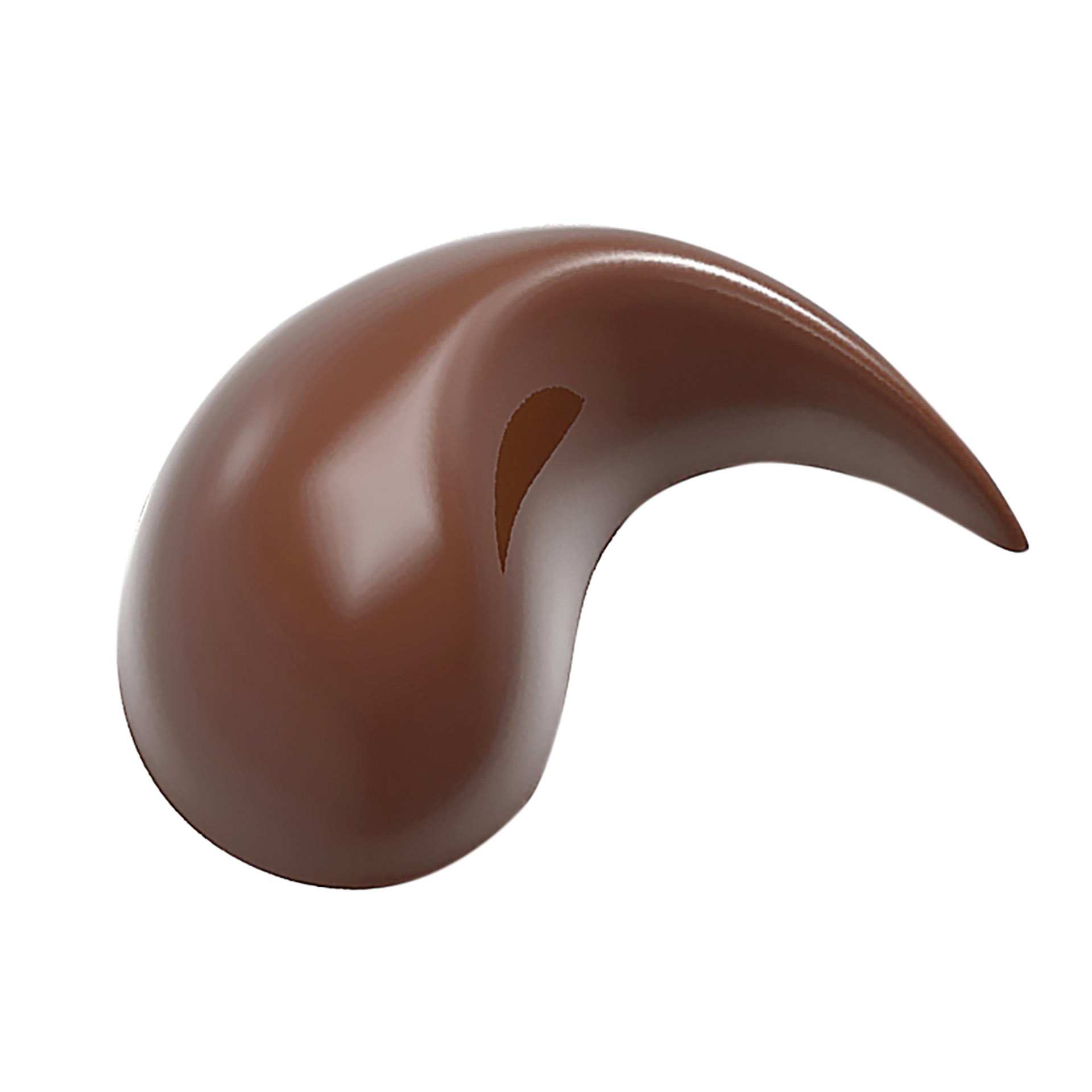 Schokoladen-Form - Pralinentropfen - Abm. 27,5 x 13,5 x 2,4 cm - Polycarbonat - 421904-C