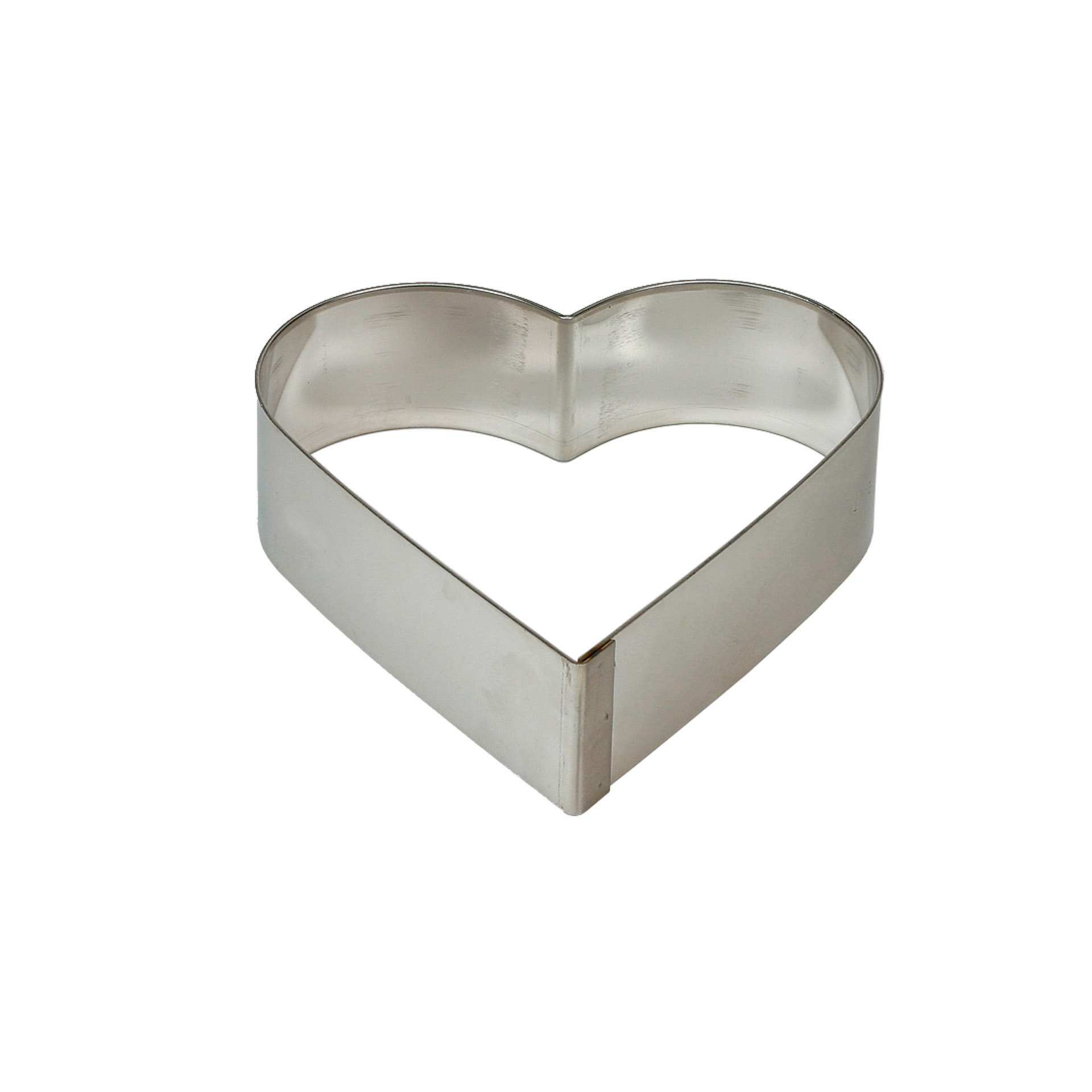 Tortenring - Herz - Ø 24 cm - Höhe 5 cm - Aluminium - 155074-C