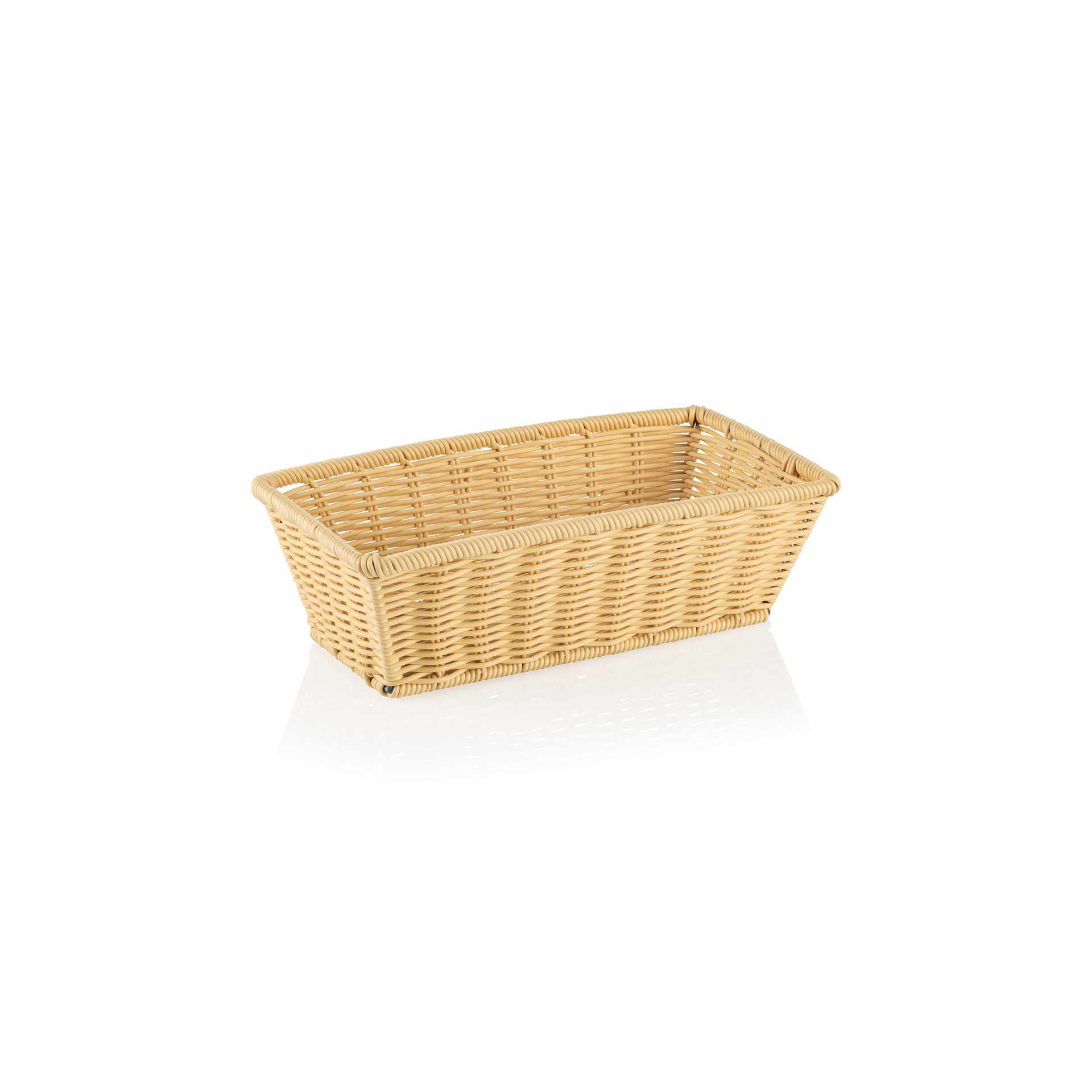 GN-Korb - hellbeige - Abm. 32,5 x 17,5 x 10 cm - GN 1/3 (325 x 176 mm) - 10 mm - Polypropylen - 5091313-A