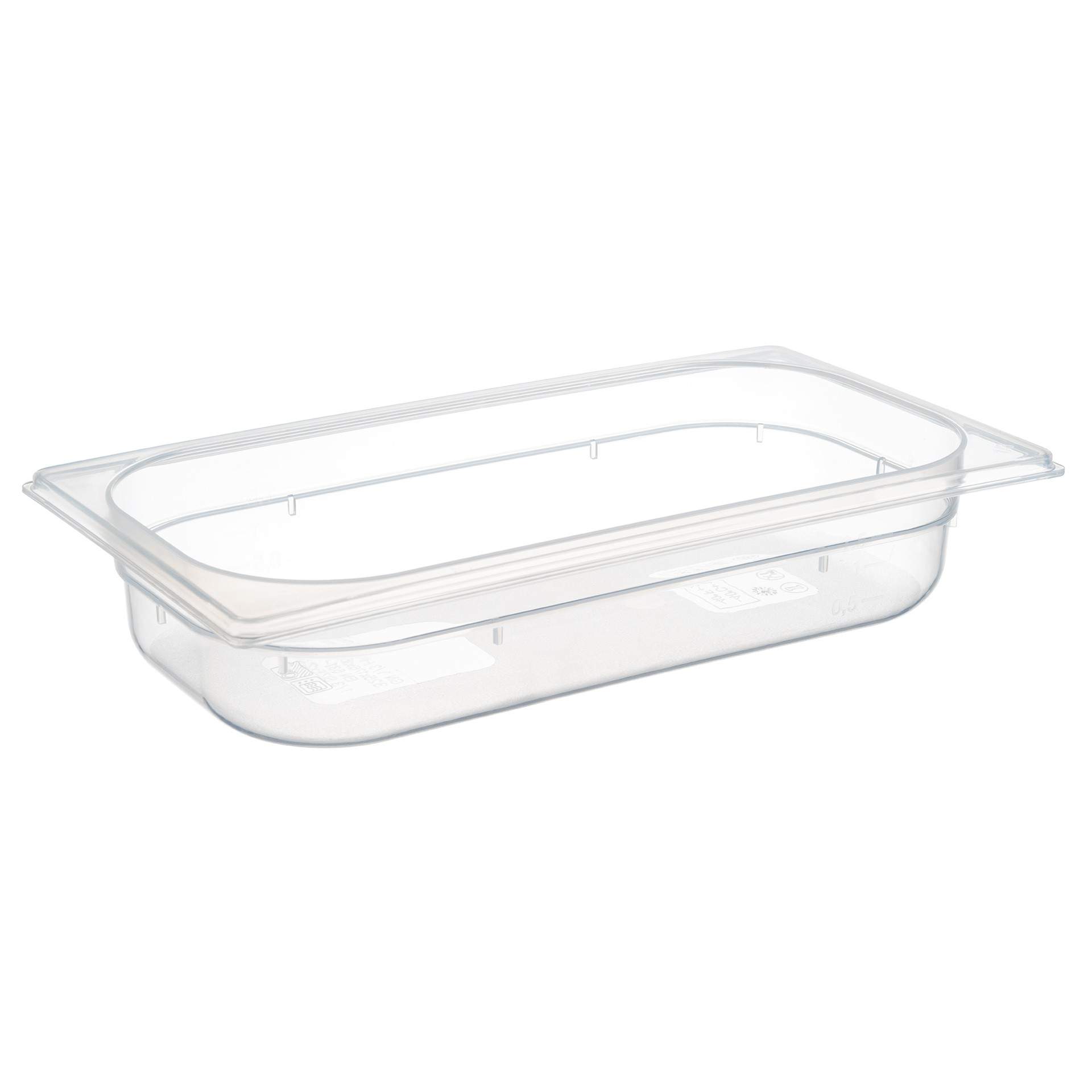 GN-Behälter - milchig-transparent - Inhalt 2,4 l - GN 1/3 (325 x 176 mm) - 65 mm - Polypropylen - 82118-B