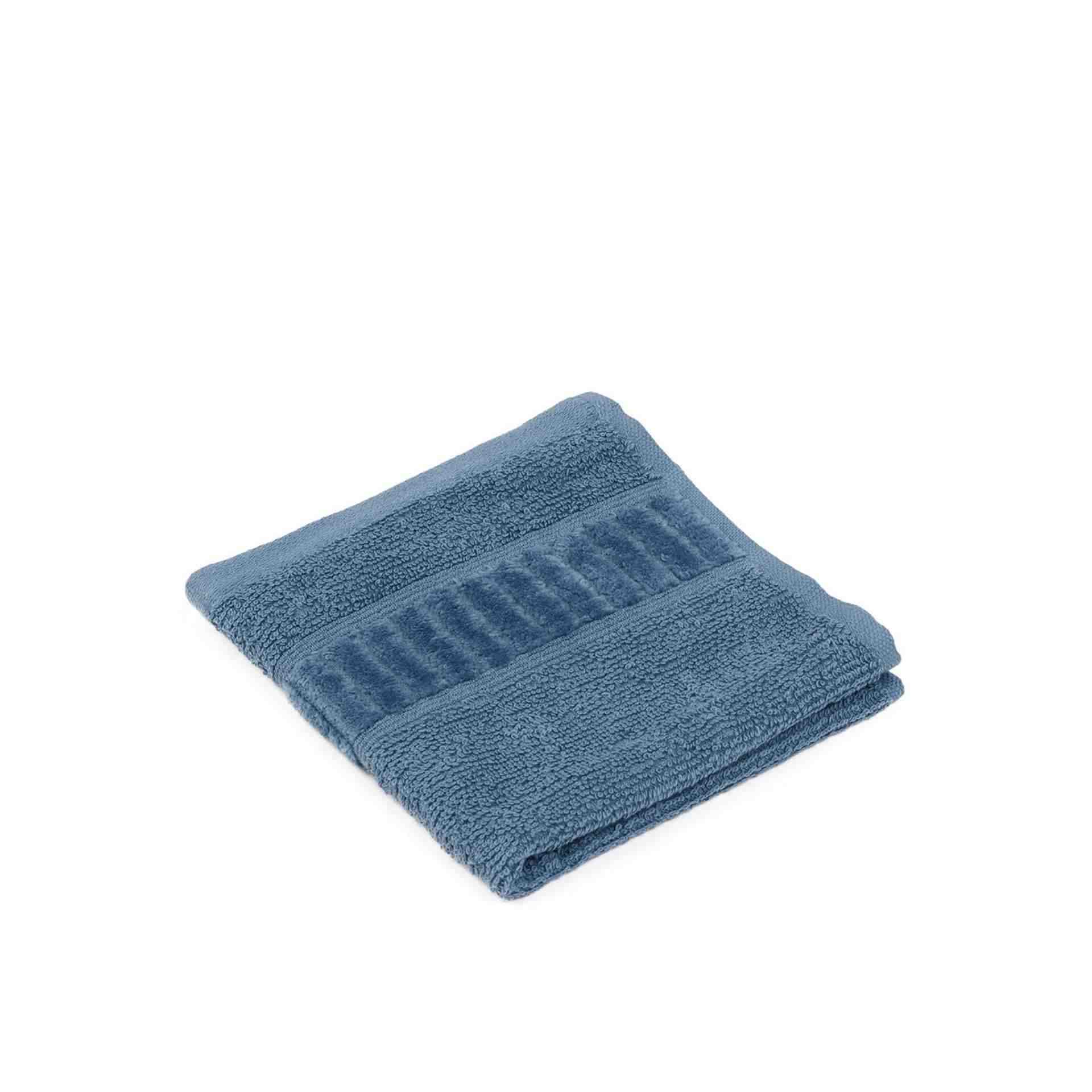 Seiftuch - Serie BIO - blau - Abm. 30 x 30 cm - Baumwolle - 118-50-2-D
