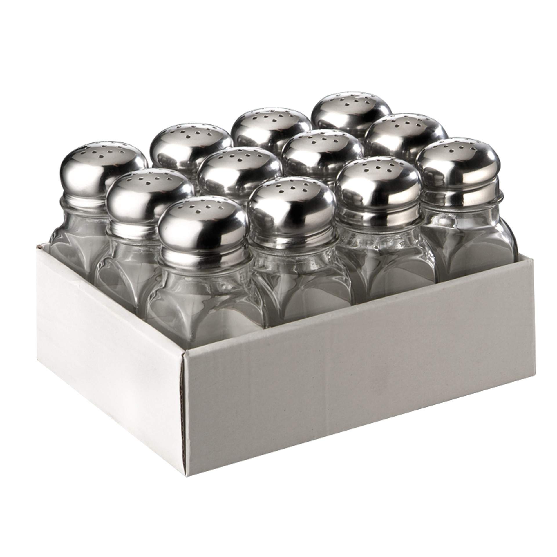 Allzweckstreuer - 13 Löcher - Abm. 4 x 4 x 10 cm - Glas - 40504-B