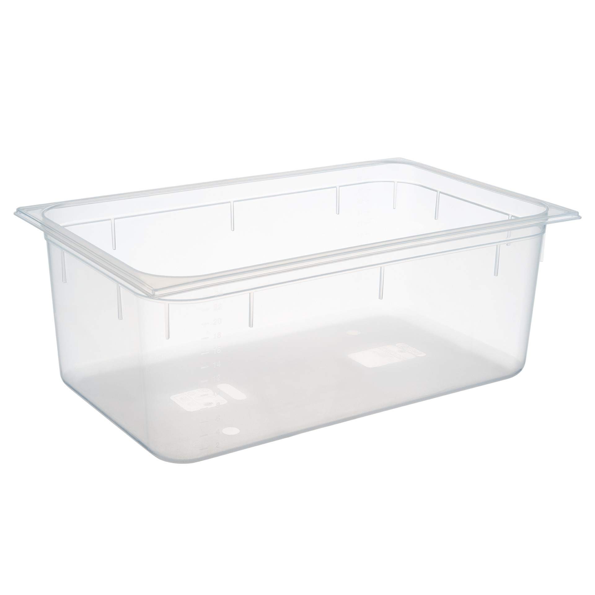 GN-Behälter - milchig-transparent - Inhalt 26,0 l - GN 1/1 (530 x 325 mm) - 200 mm - Polypropylen - 82110-B