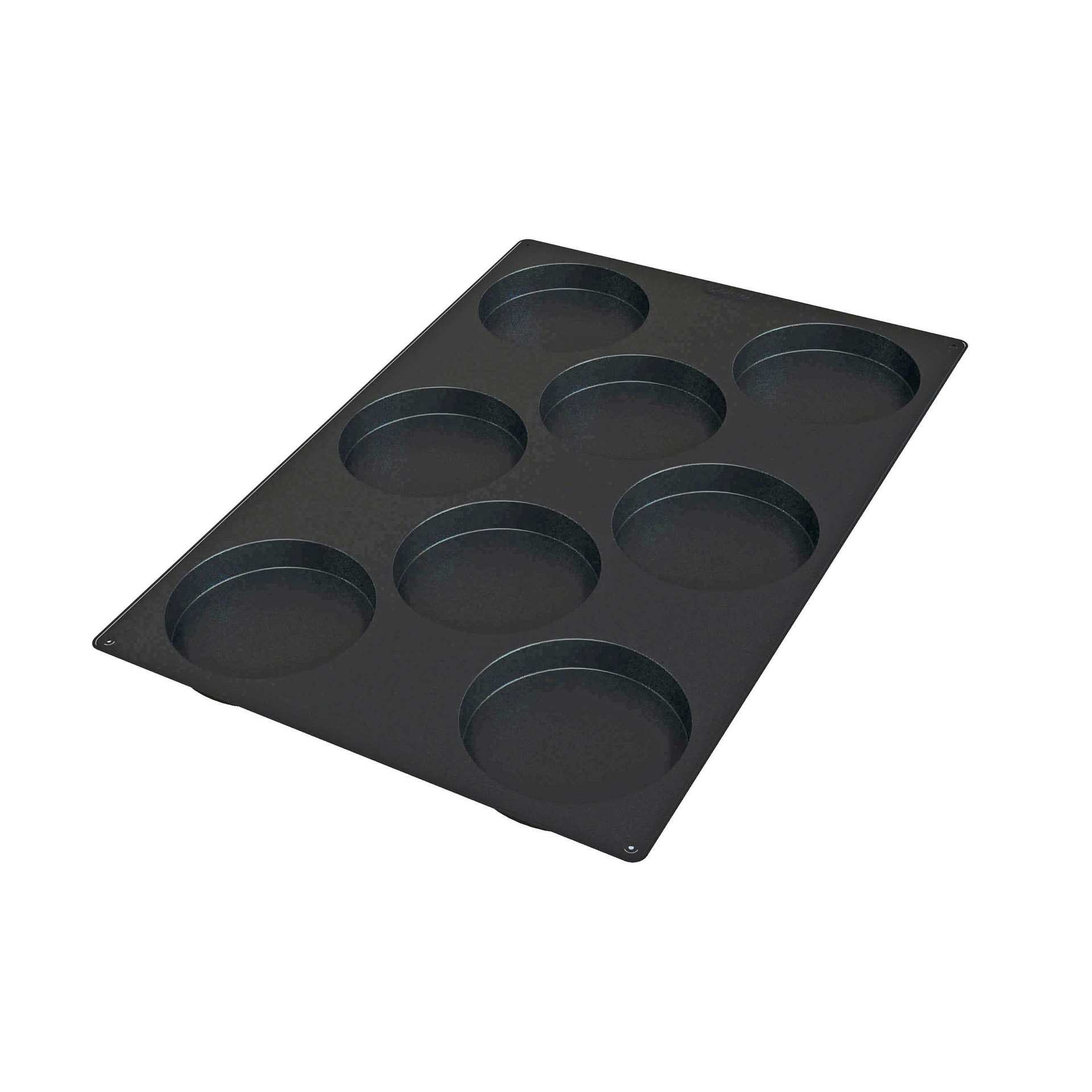 Backform - Biskuit - Abm. 17,5 x 30,0 x 2,5 cm - Inhalt 8 x 0,382 l - Silikon - 115344-C