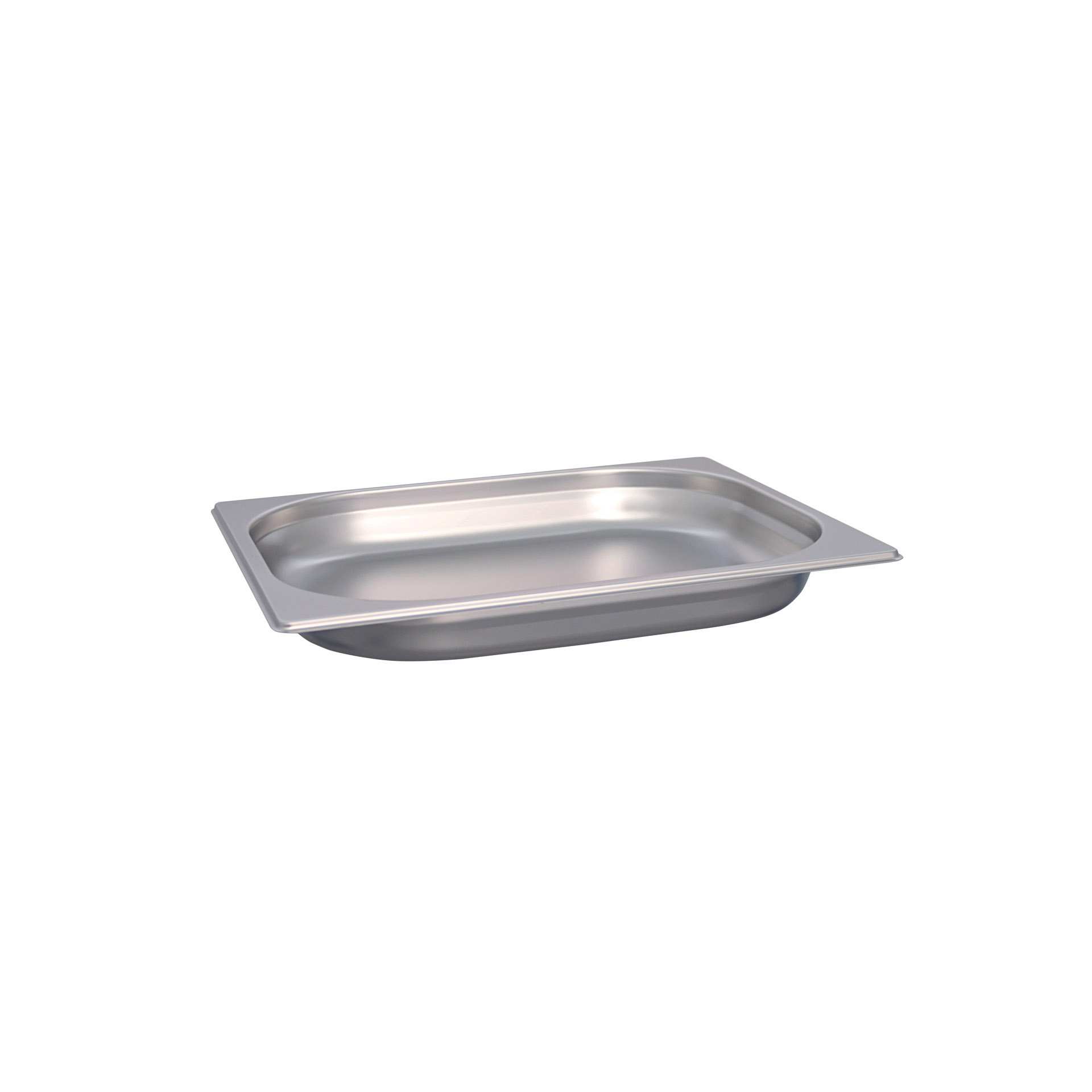 GN-Behälter - Abm. 32,5 x 26,5 x 4,0 cm - Inhalt 2,4 l - GN 1/2 (325 x 265 mm) - 40 mm - Edelstahl - 530221-C