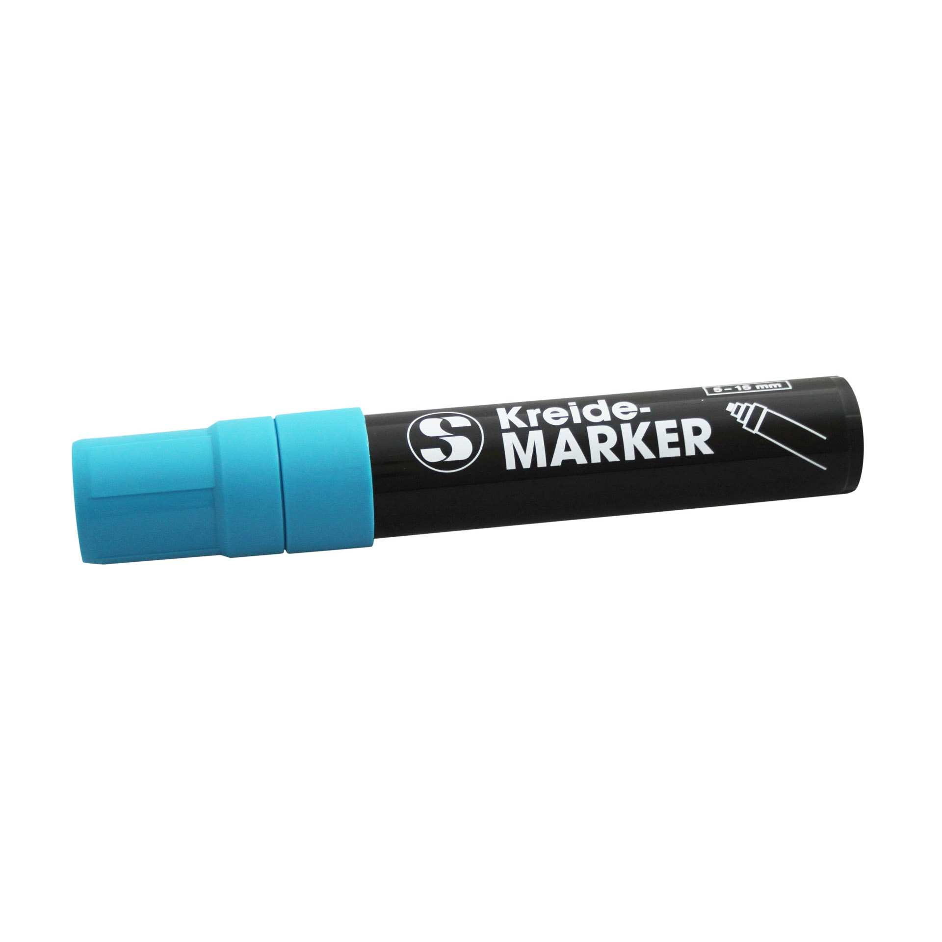 Kreidestift - Schreibdicke: 5-15 mm - blau - Abm. 16,2 x 2,5 x 2,5 cm - 198911-C