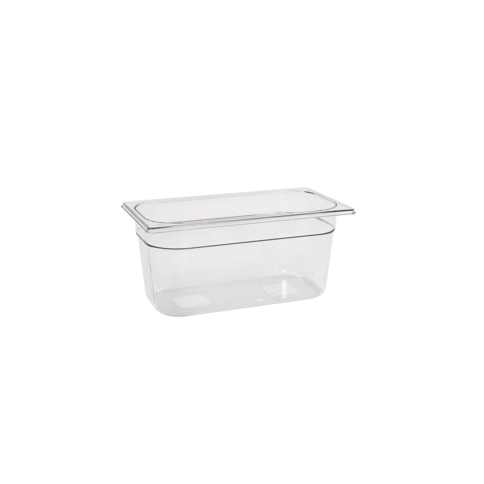 GN-Behälter - Abm. 32,5 x 17,6 x 15,0 cm - Inhalt 5,5 l - GN 1/3 (325 x 176 mm) - 150 mm - Polycarbonat - 530122-C