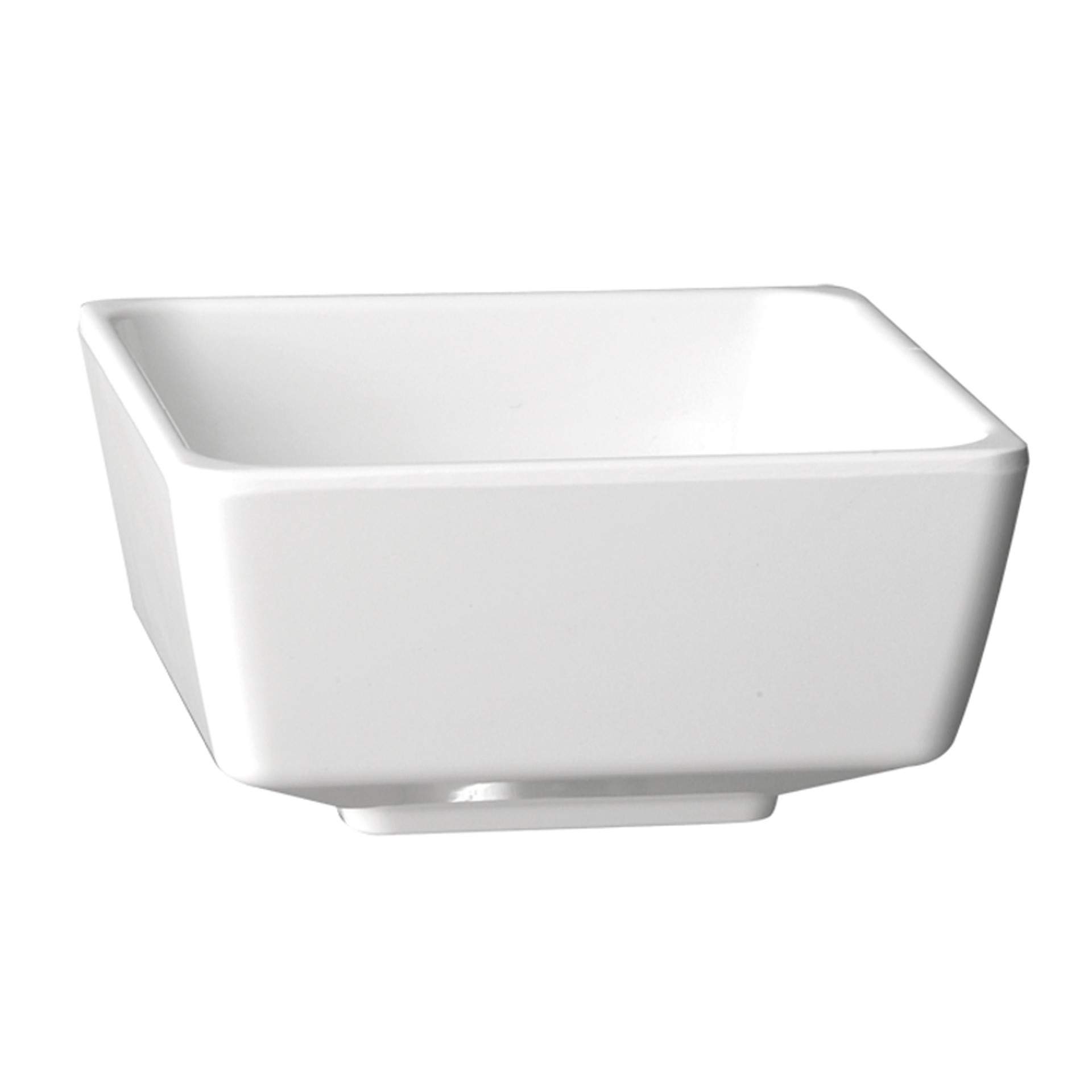 Schale - Serie Float - weiß - eckig - Abm. 9,0 x 9,0 x 4,5 cm - Inhalt 0,16 l - Melamin - 83912-B