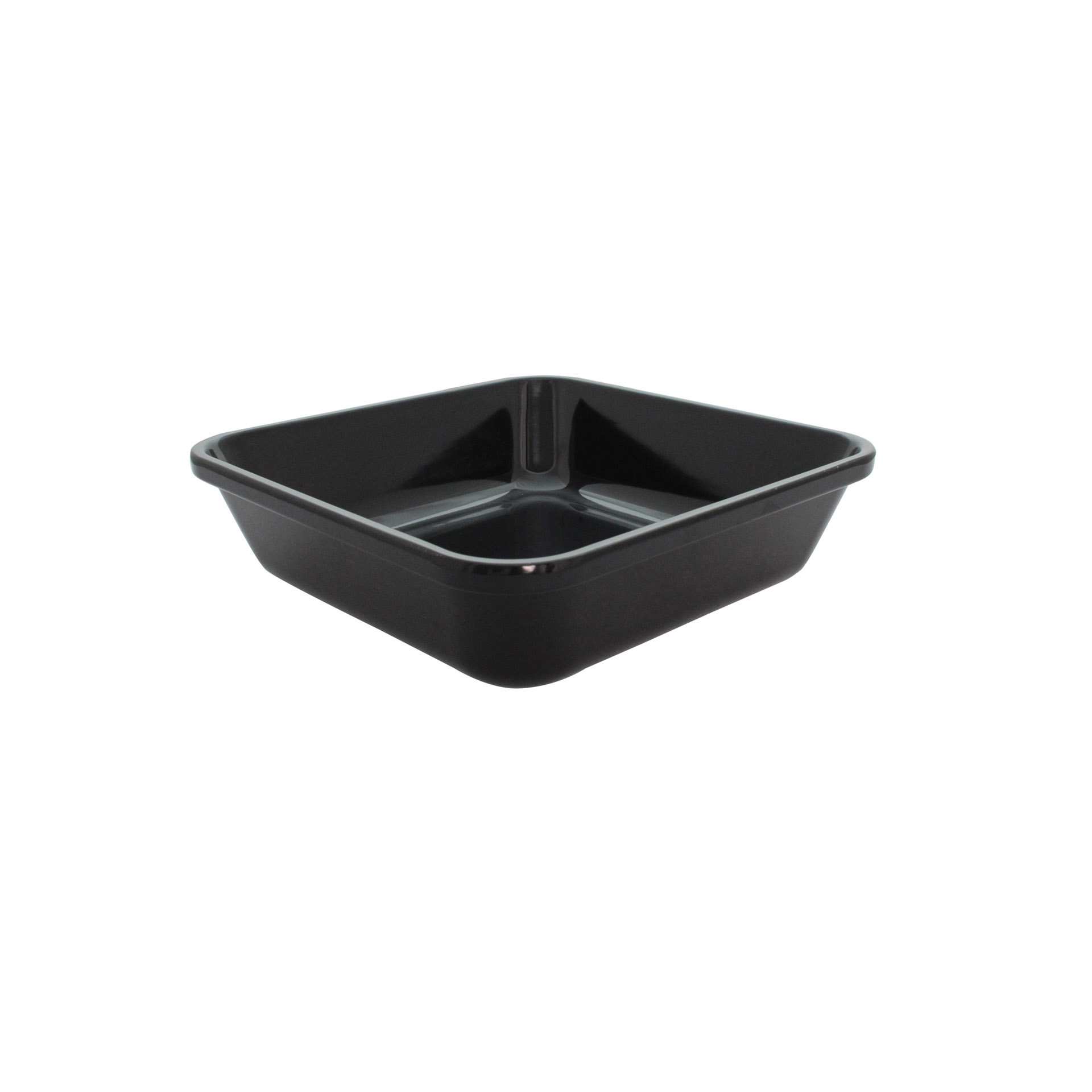 Auslagetablett - schwarz - Abm. 28,0 x 28,0 x 7,6 cm - Melamin - 227137-C
