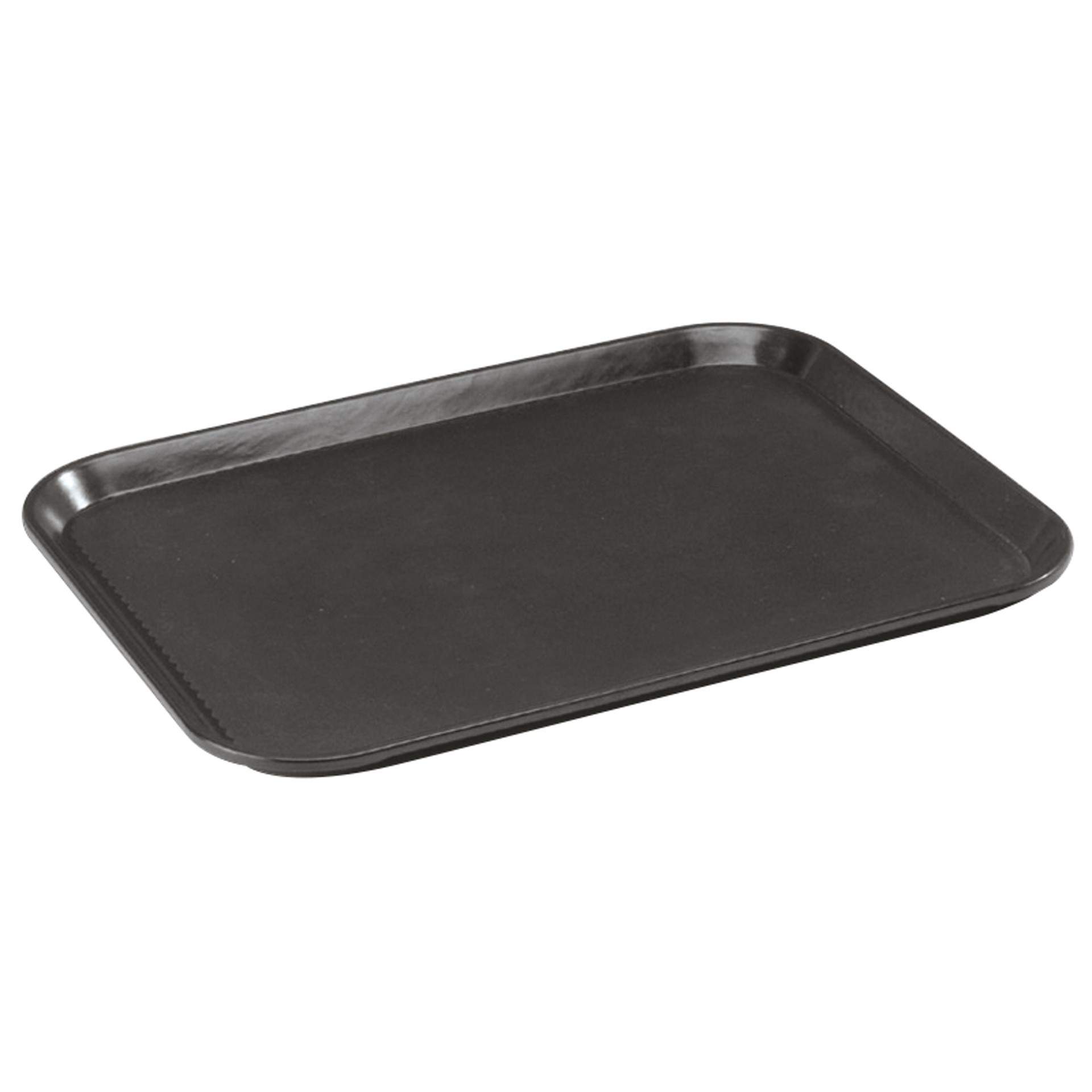 Serviertablett - rutschfeste Oberfläche - anthrazit - rechteckig - Abm. 1,5 cm - GN 1/1 (530 x 325 mm) - glasfaserverstärkter Kunststoff - 502-B