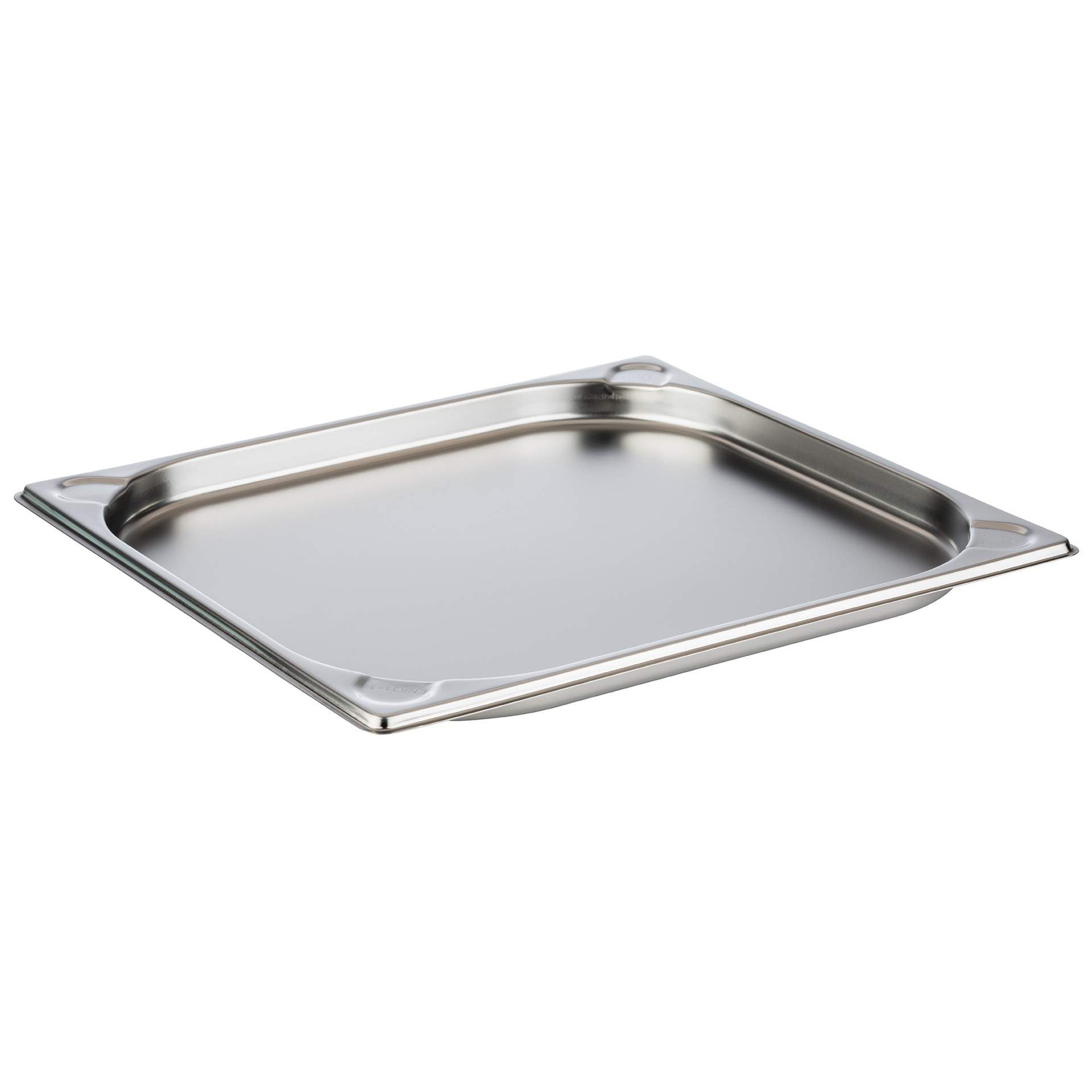 GN-Behälter - Inhalt 1,5 l - GN 2/3 (354 x 325 mm) - 20 mm - Edelstahl - 81700-B