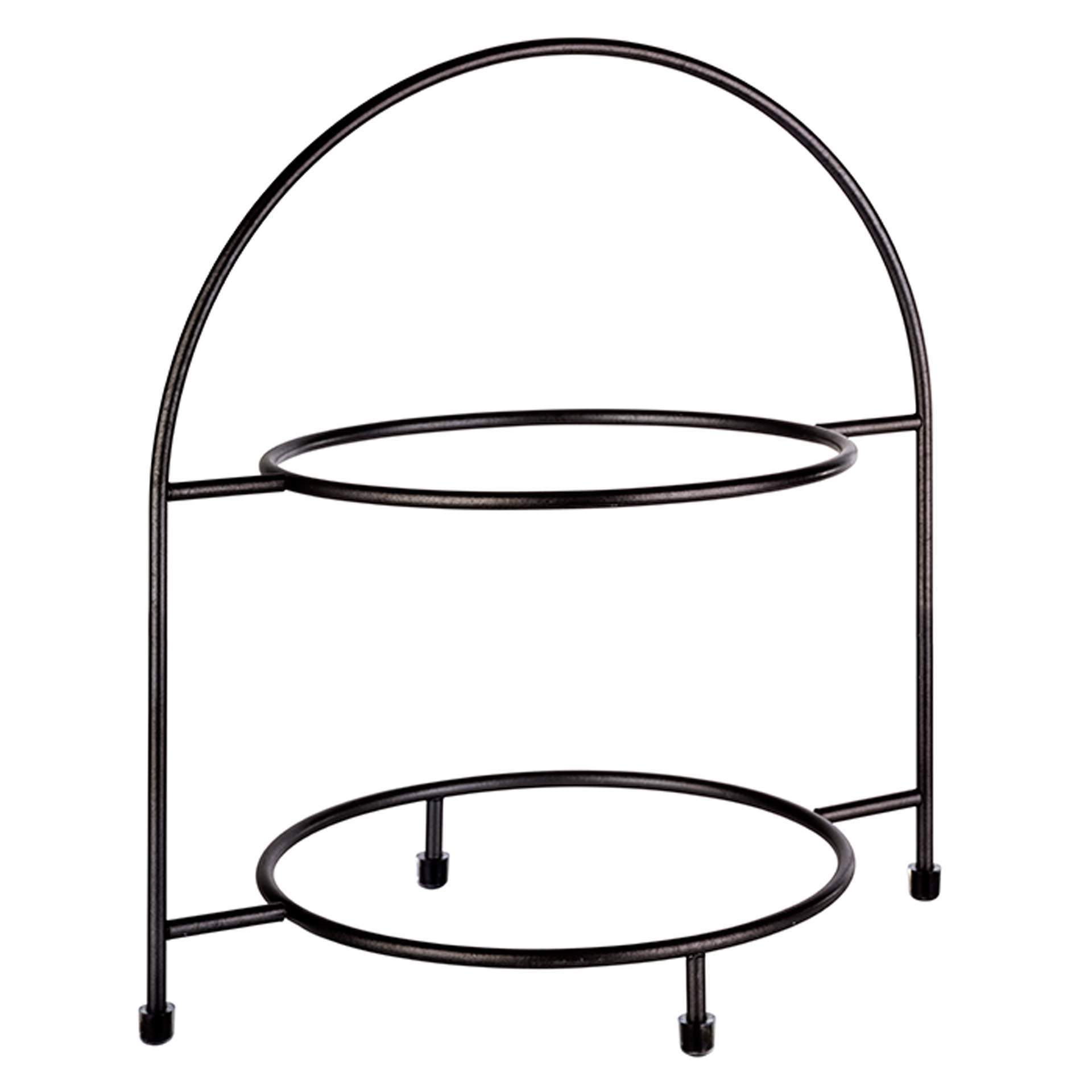 Serviergestell - Serie Industrial - schwarz - Abm. 29 x 19,5 x 30 cm - Metall - 33208-B