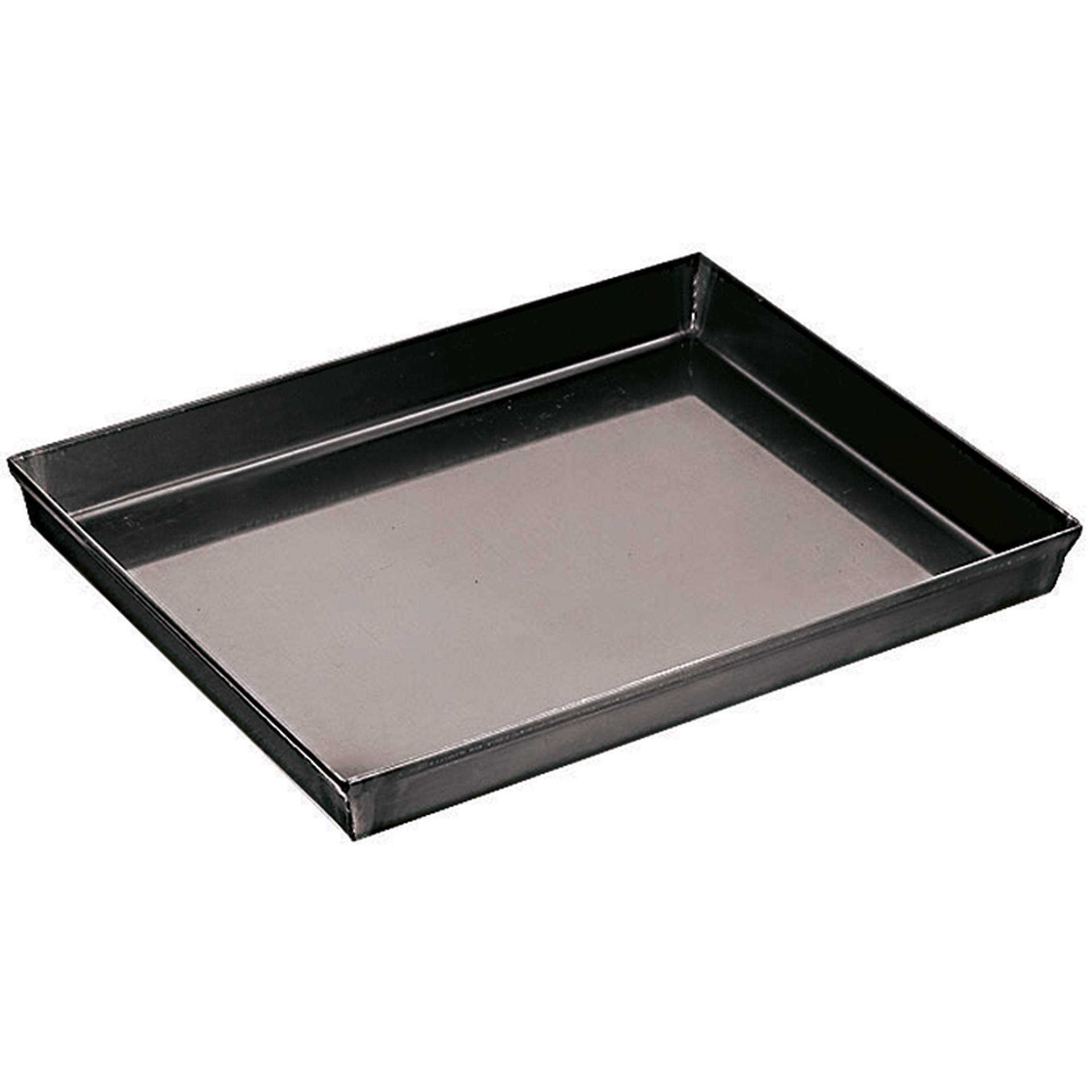 Pizzaform - Rand umgelegt - rechteckig - Abm. 60 x 40 x 2,5 cm - Blaublech - 88256-B