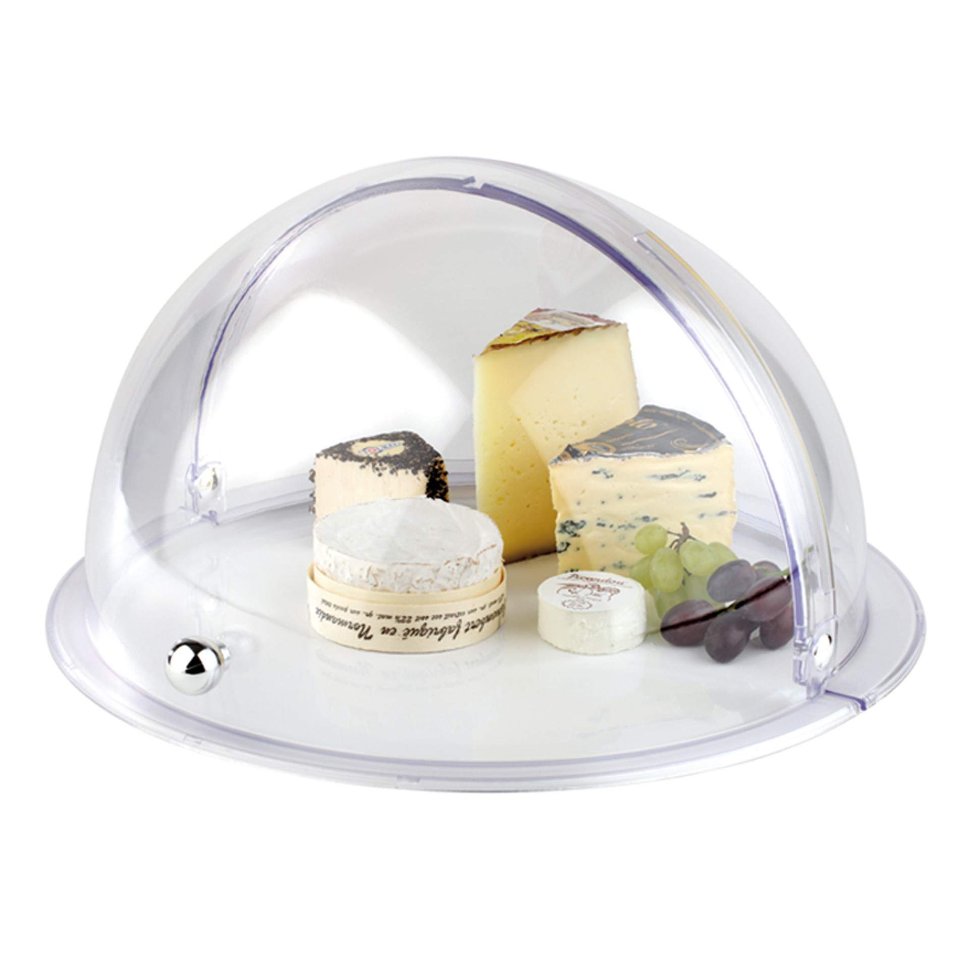 Rolltophaube - transparent - rund - SAN - 18387-B
