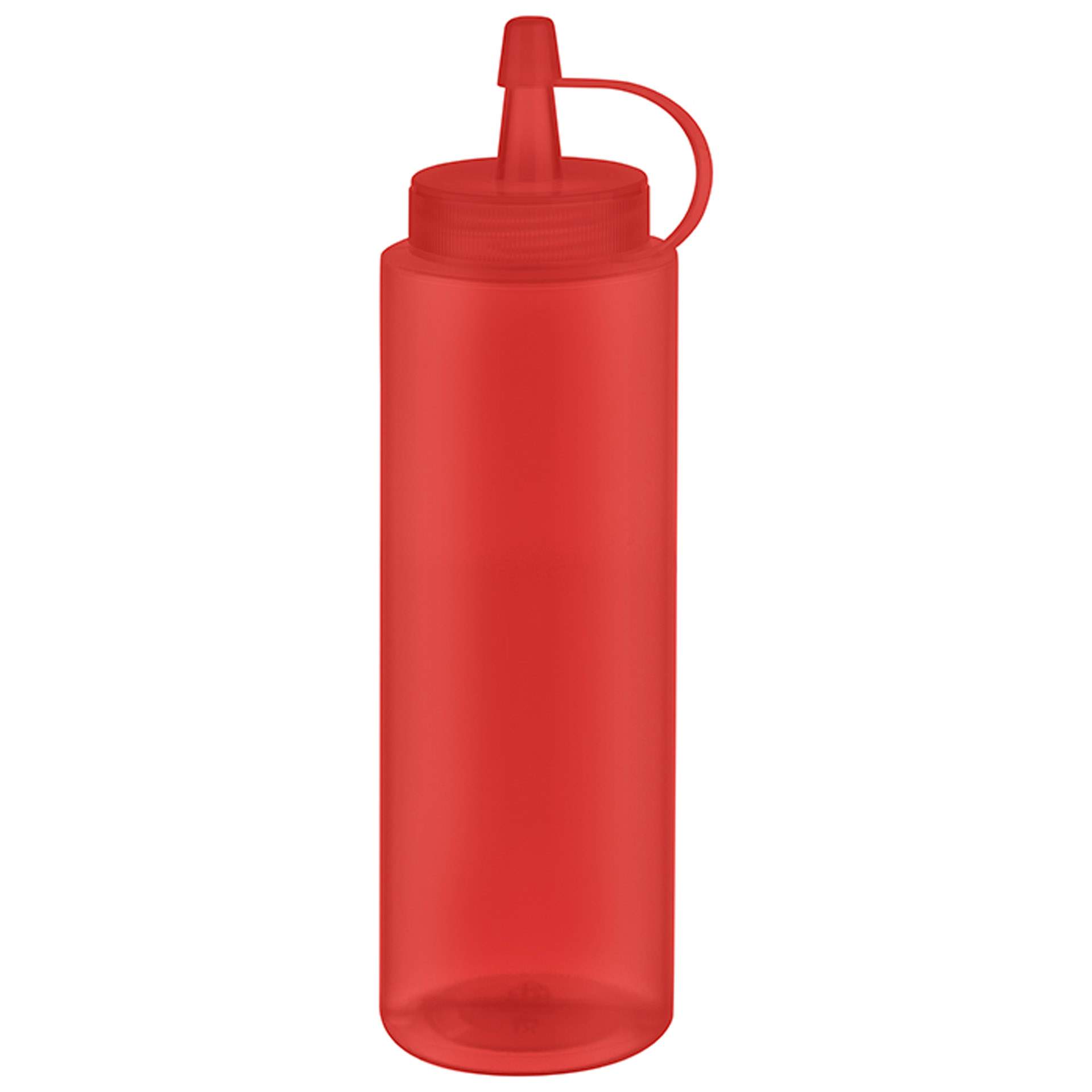 Quetschflasche - 6er Set - rot - Höhe 18 cm - Ø 5 cm - Inhalt 0,26 l - Polyethylen - 93252-B