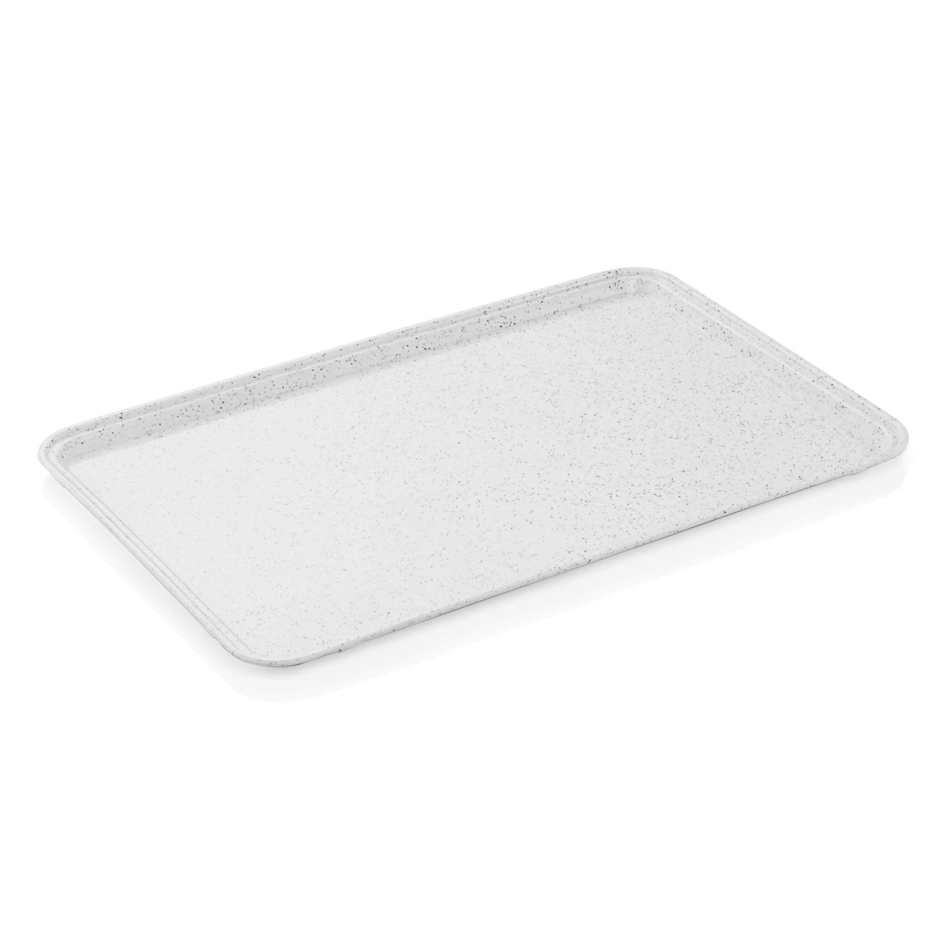 Euronorm-Tablett - Randverstärkung - Serie 9710 - hellgrau - Abm. 53 x 37 cm - 9710531-A
