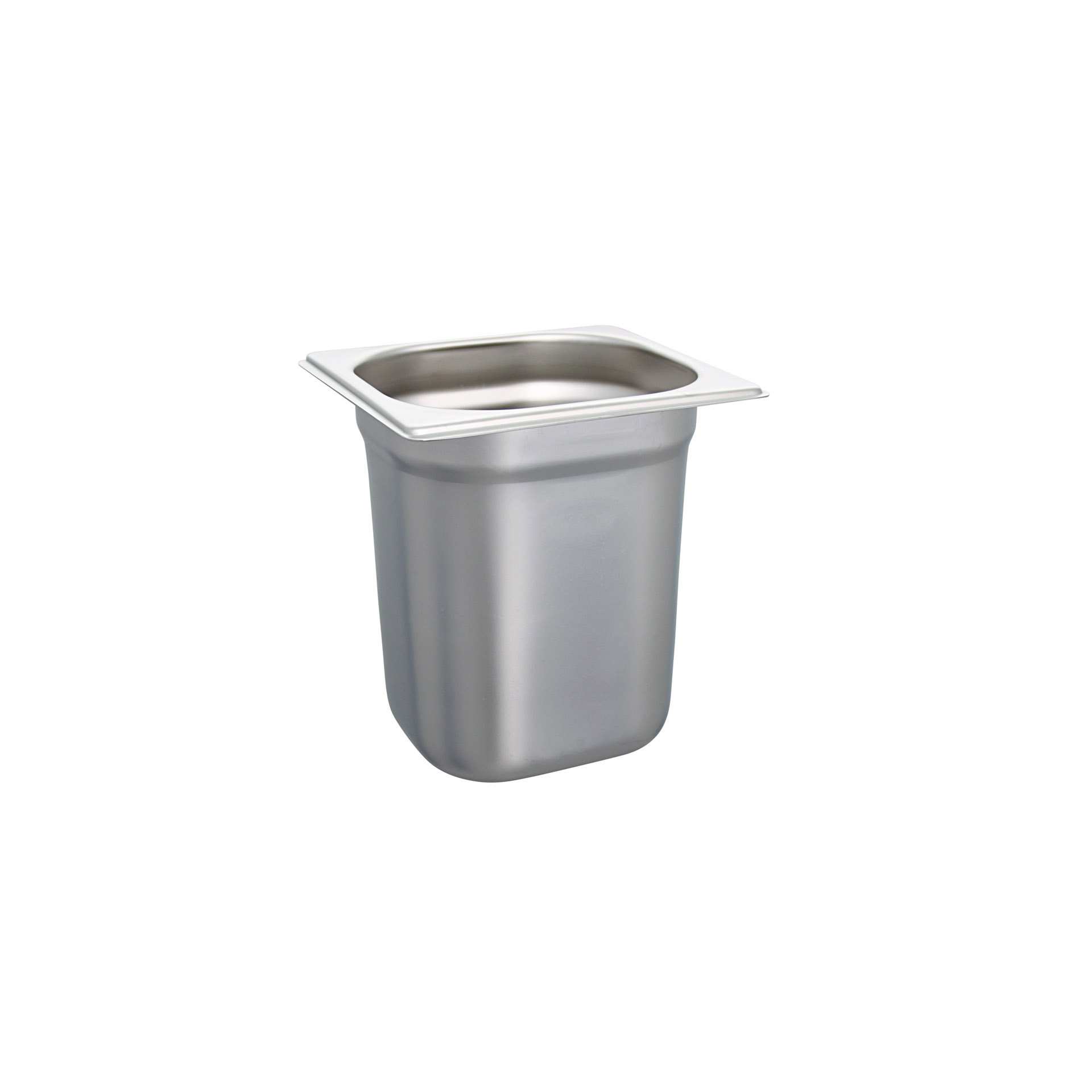 GN-Behälter - Abm. 17,6 x 16,2 x 20,0 cm - Inhalt 2,8 l - GN 1/6 (176 x 162 mm) - 200 mm - Edelstahl - 530253-C