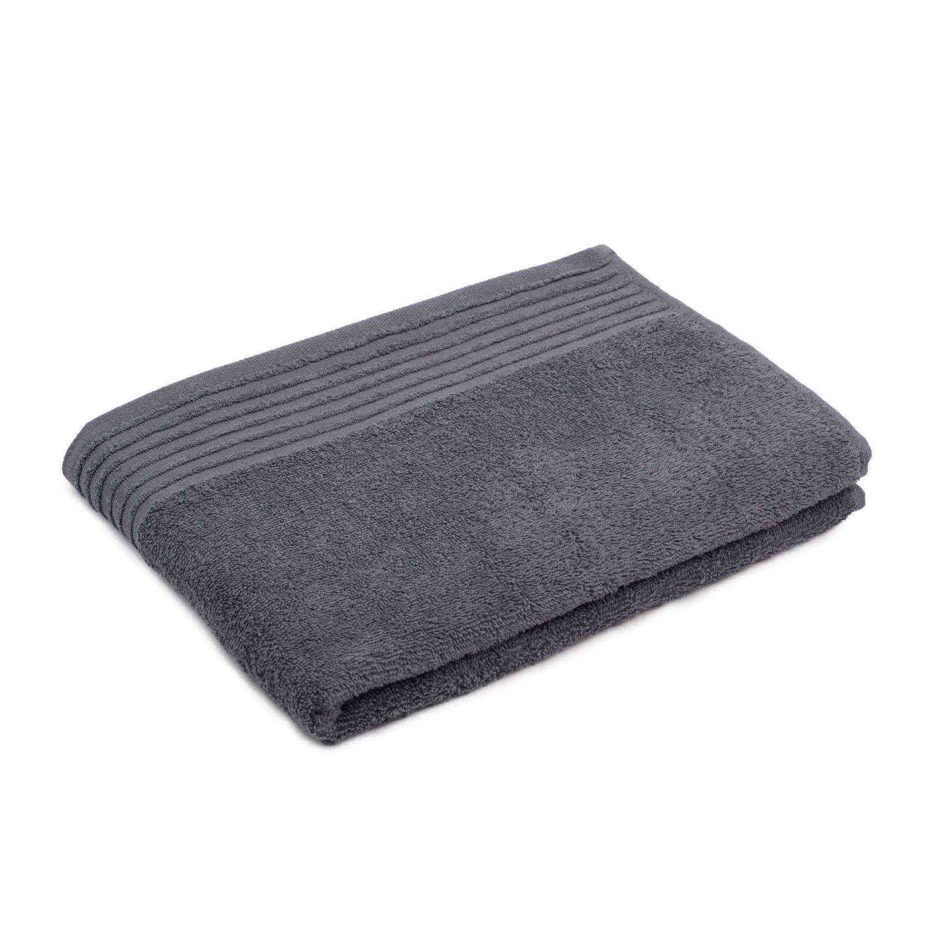 Duschtuch - Serie Frottier-Hamburg - anthrazit - Abm. 70 x 140 cm - Baumwolle - 168-91-5-D