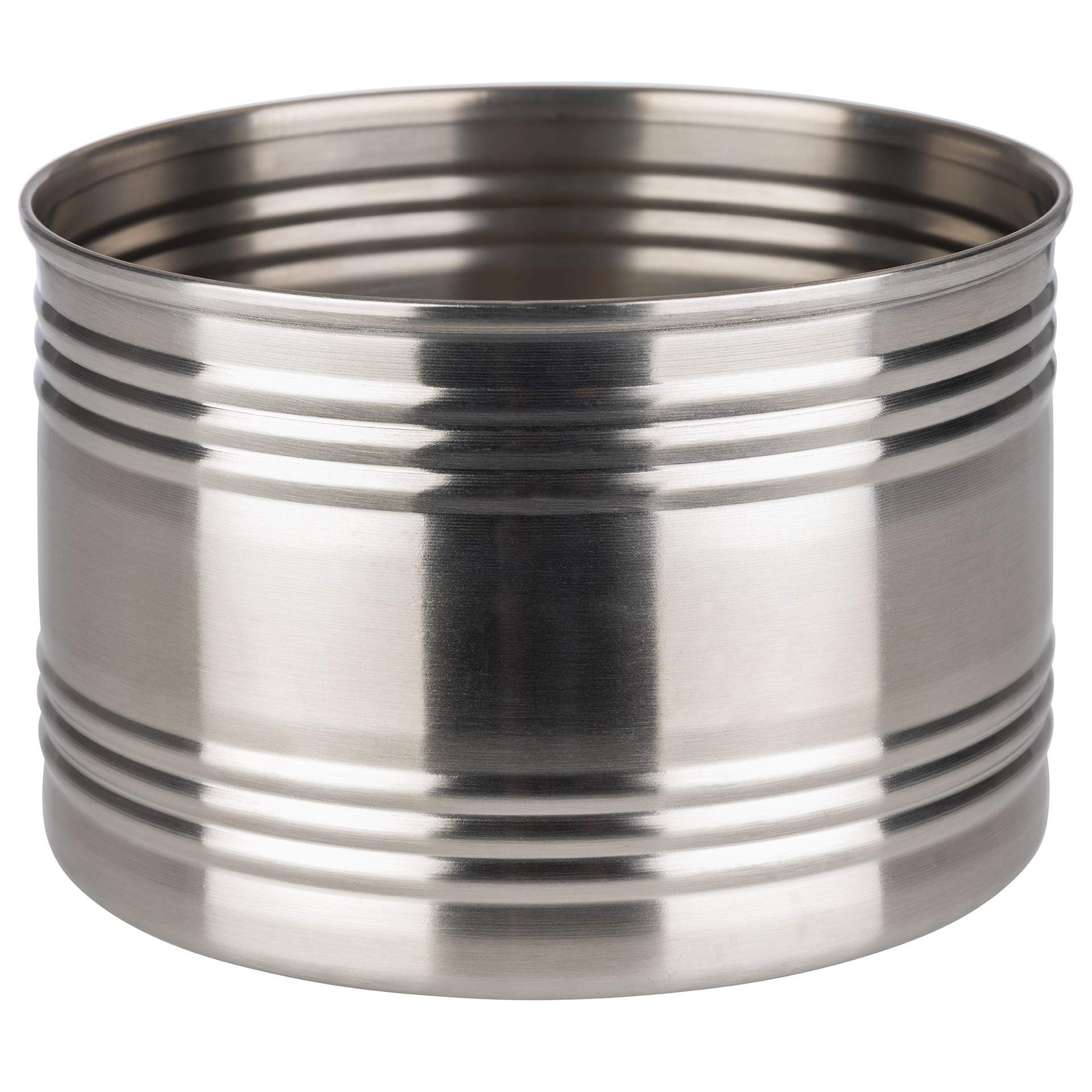 Snackcan - matt - Abm. 8,0 cm - Ø 12,0 cm - Inhalt 0,80 l - Edelstahl - 40659-B