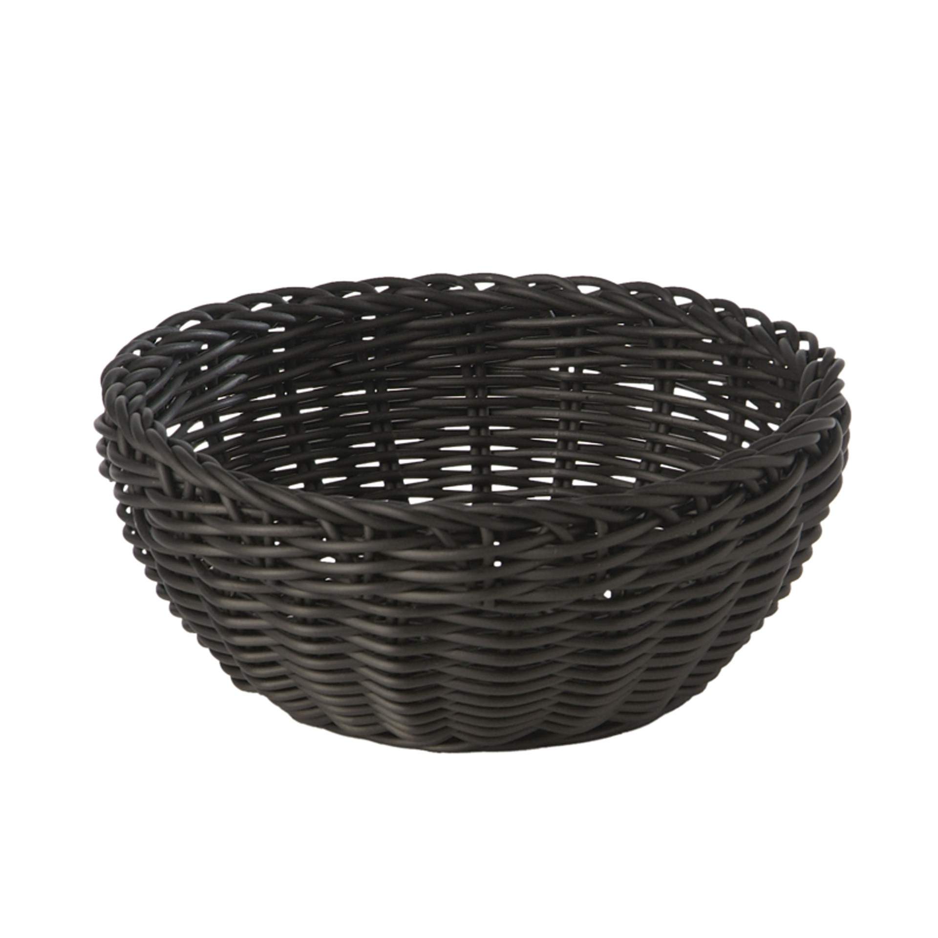 Korb - Serie Profi Line - schwarz - rund - Abm. 8,0 cm - Ø 20,0 cm - Polypropylen - 50607-B