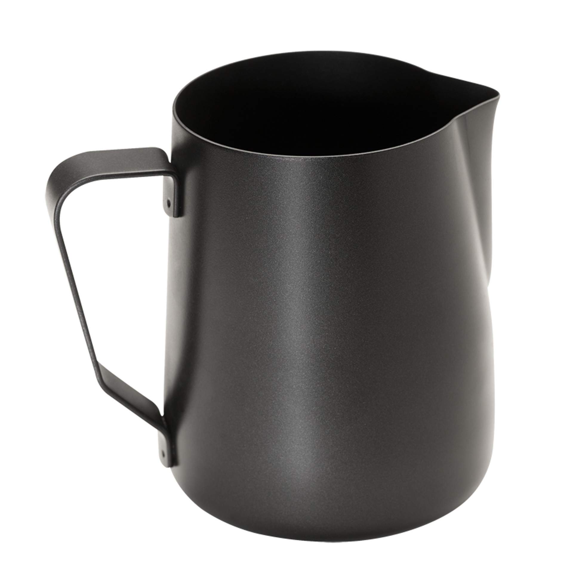 Milch- / Universalkanne - PTFE-antihaftbeschichtet - schwarz - Abm. 13,0 cm - Ø 10,5 cm - Inhalt 0,80 l - Edelstahl - 10336-B