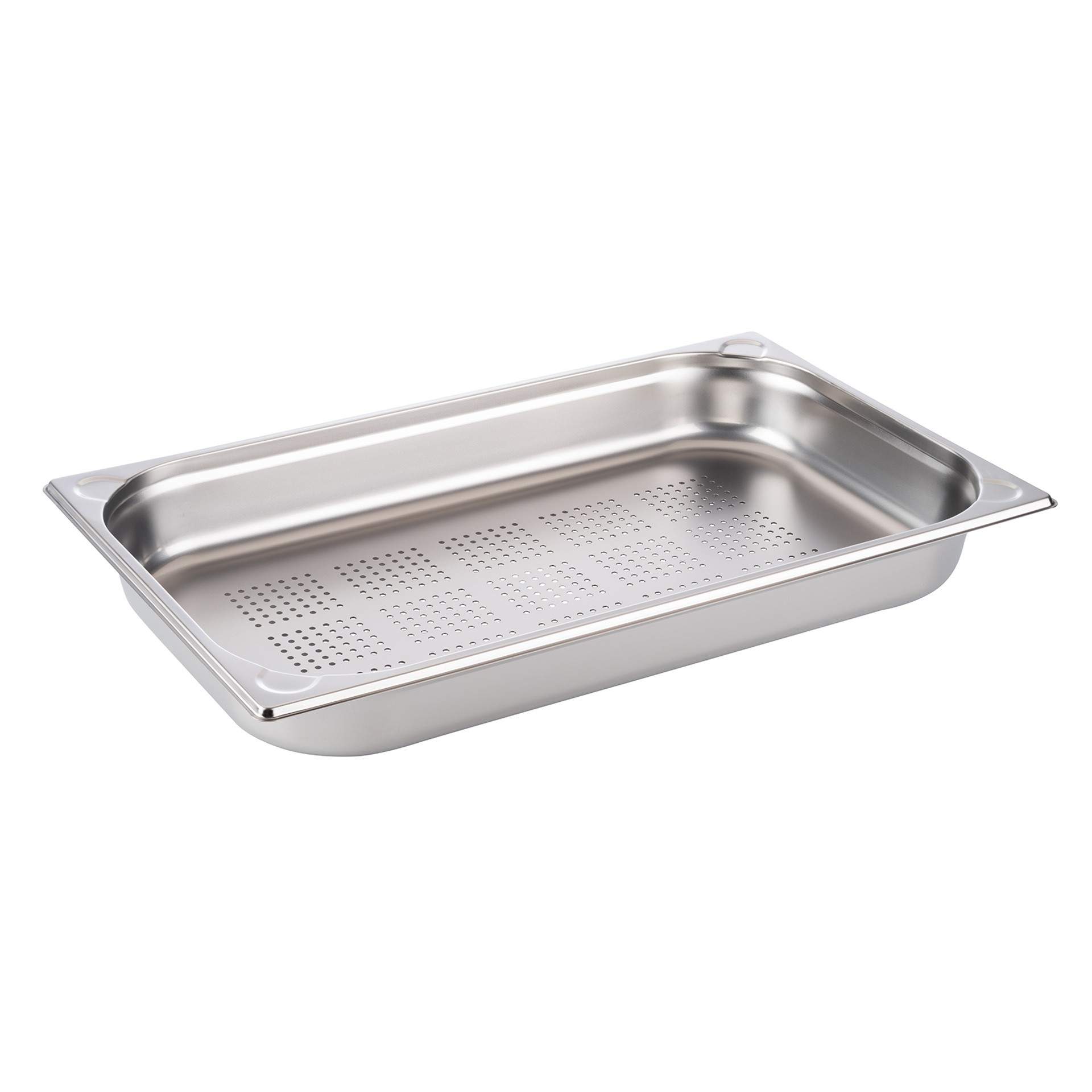 GN-Behälter - gelocht - Inhalt 9,0 l - GN 1/1 (530 x 325 mm) - 65 mm - Edelstahl - 81907-B