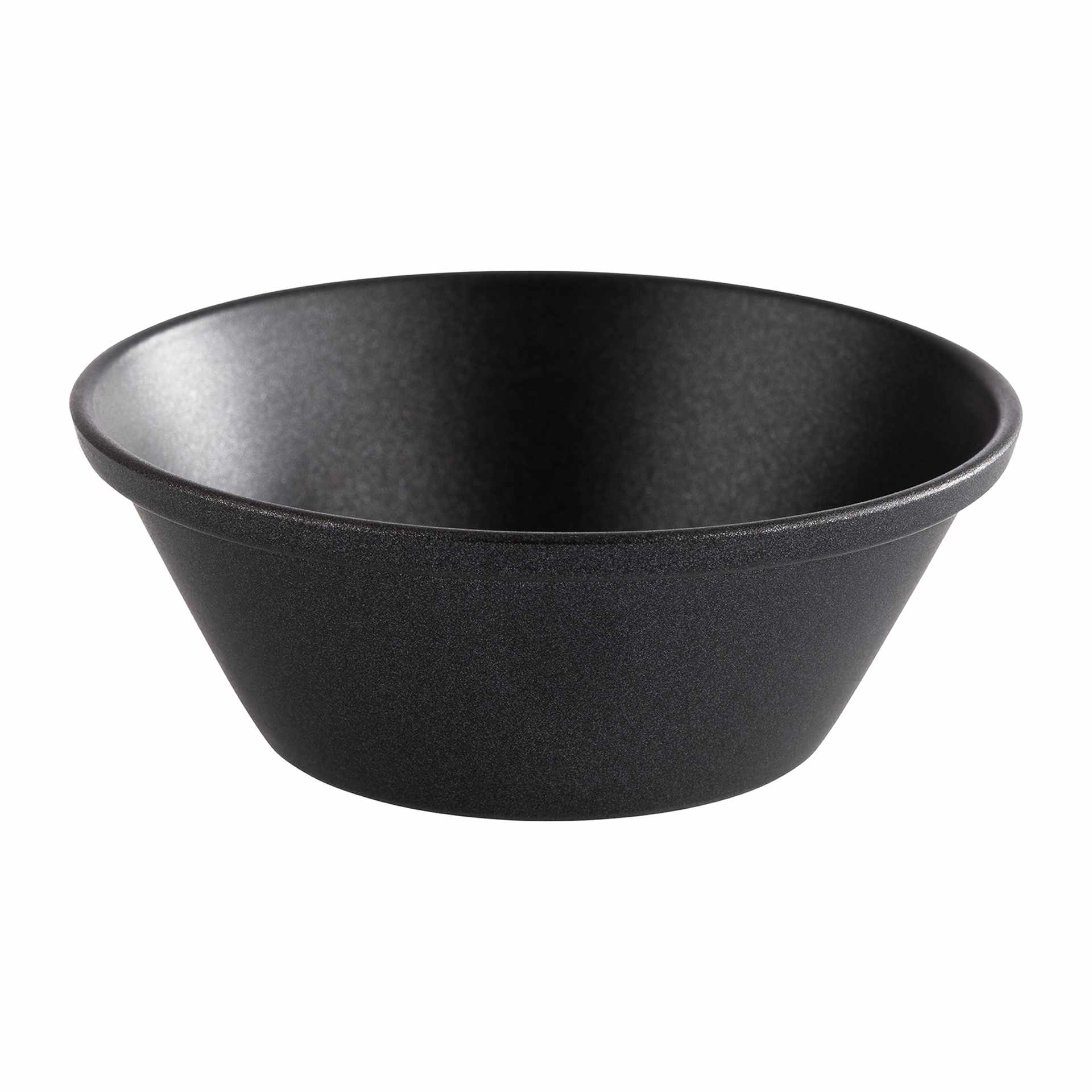 Dipschälchen - 6er Set - schwarz - rund - Höhe 2,5 cm - Ø 6 cm - Inhalt 0,04 l - Edelstahl - 40723-B